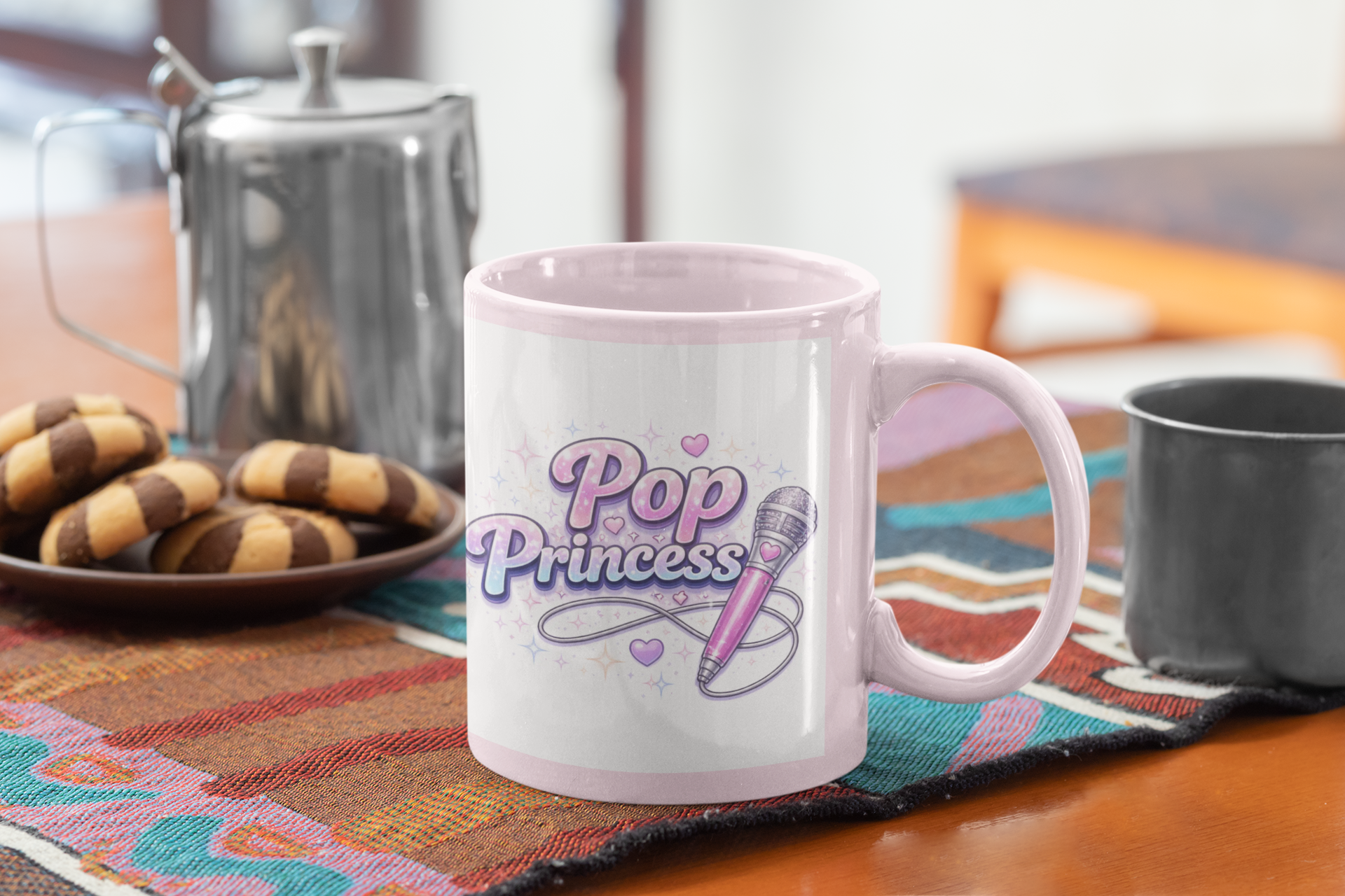 Pop Princess Sweatshirt — Cute Pink Microphone Graphic Crewneck