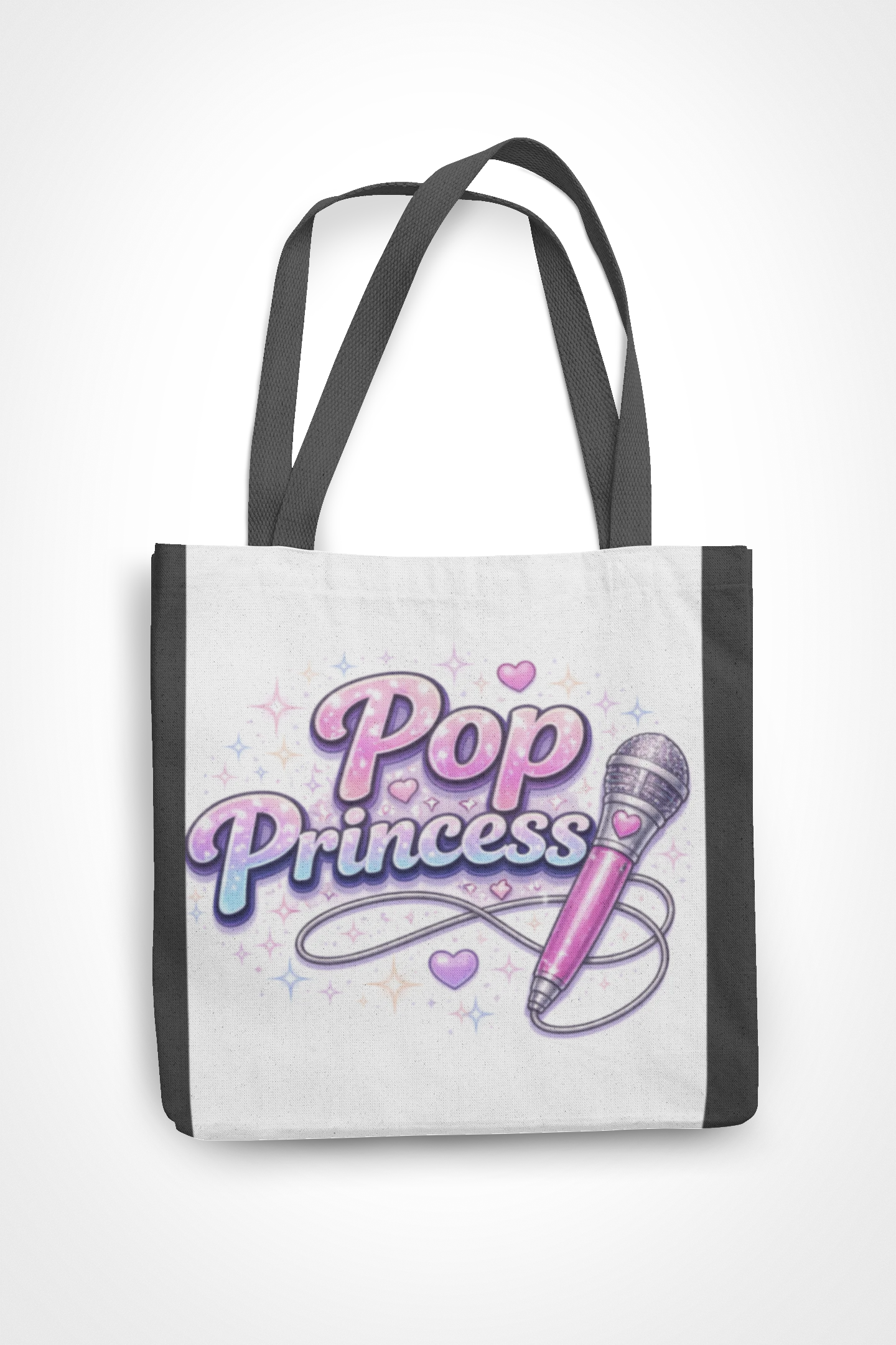 Pop Princess Sweatshirt — Cute Pink Microphone Graphic Crewneck