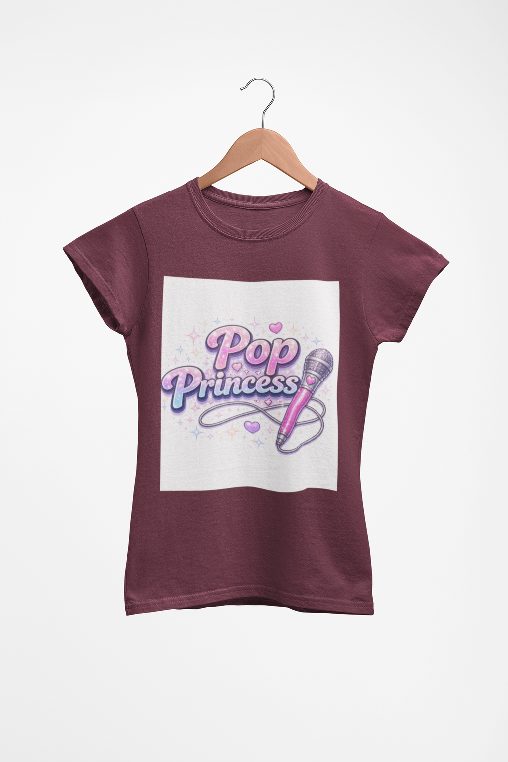 Pop Princess Sweatshirt — Cute Pink Microphone Graphic Crewneck