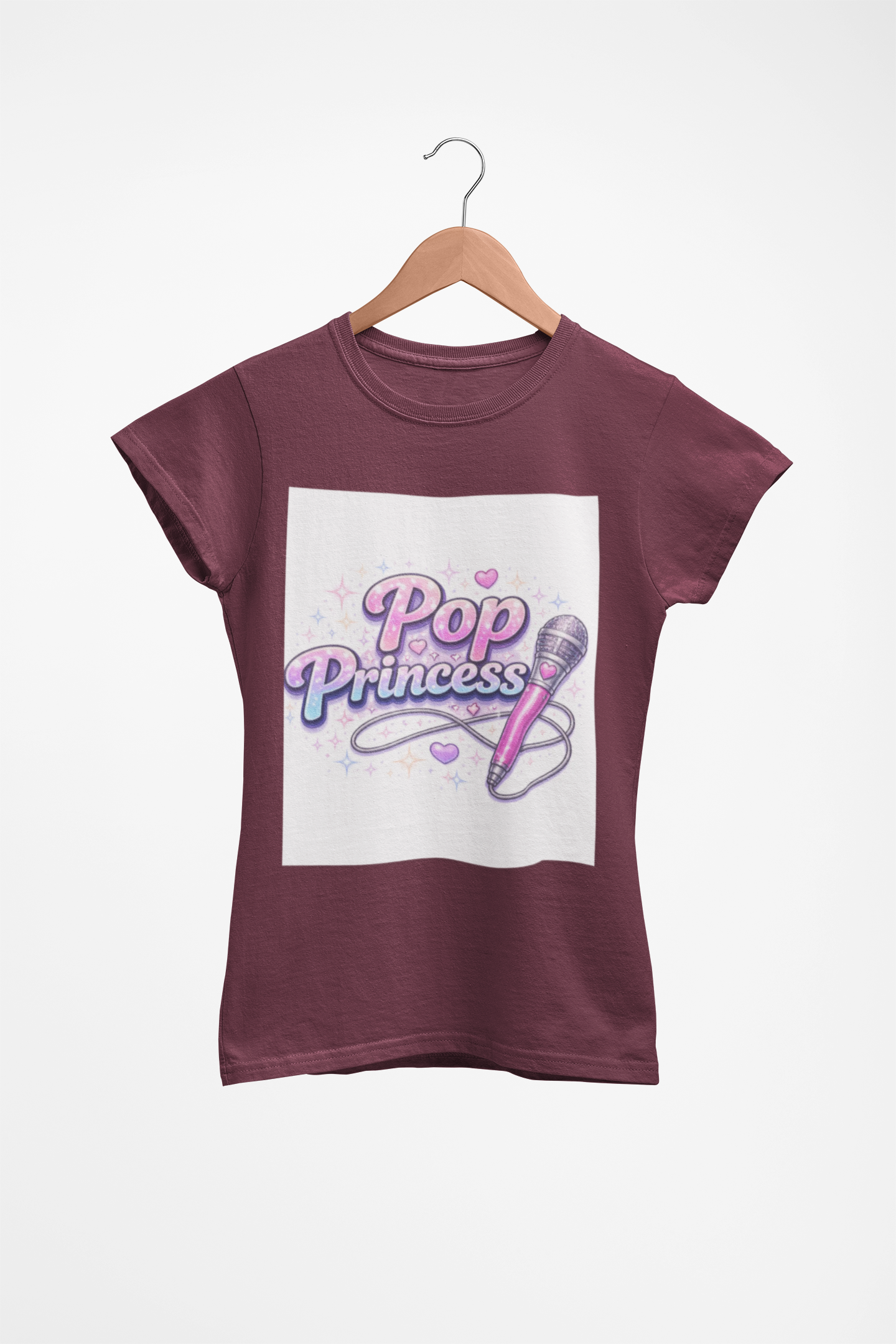 Pop Princess Sweatshirt — Cute Pink Microphone Graphic Crewneck