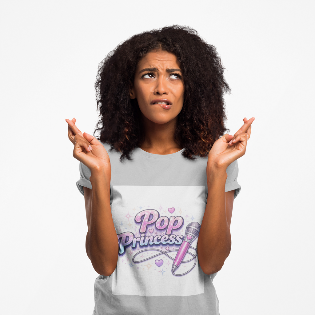 Pop Princess Sweatshirt — Cute Pink Microphone Graphic Crewneck