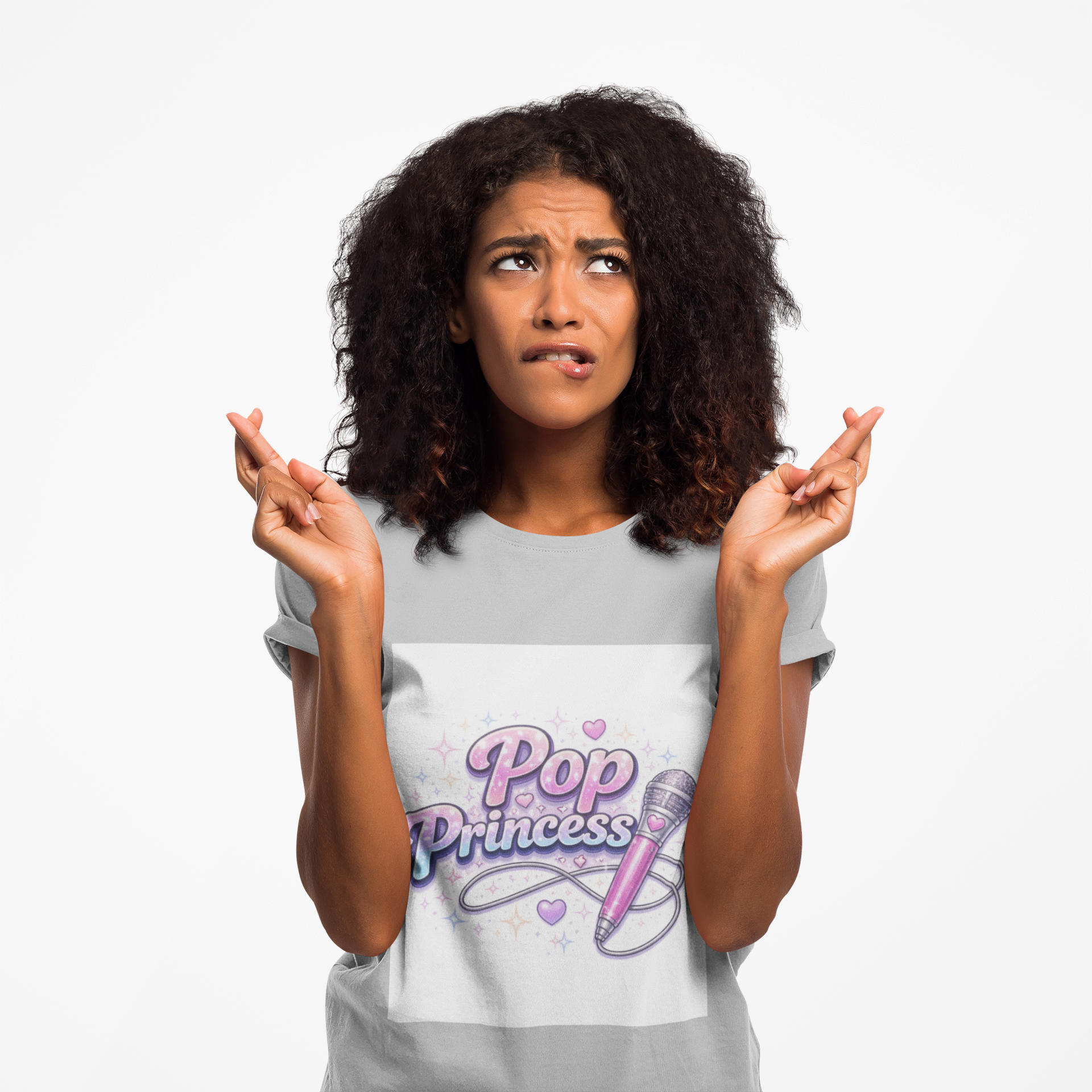Pop Princess Sweatshirt — Cute Pink Microphone Graphic Crewneck