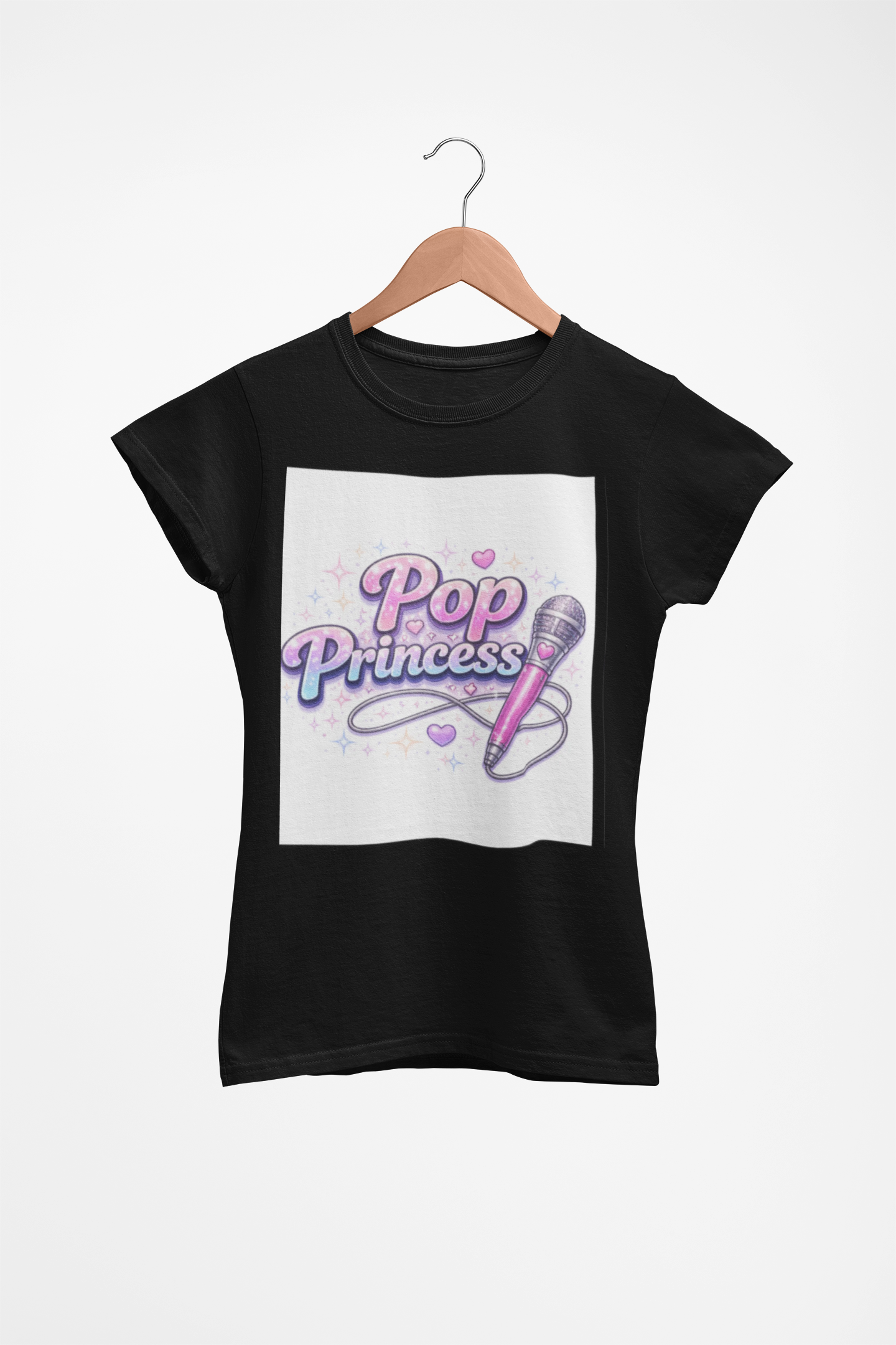 Pop Princess Sweatshirt — Cute Pink Microphone Graphic Crewneck
