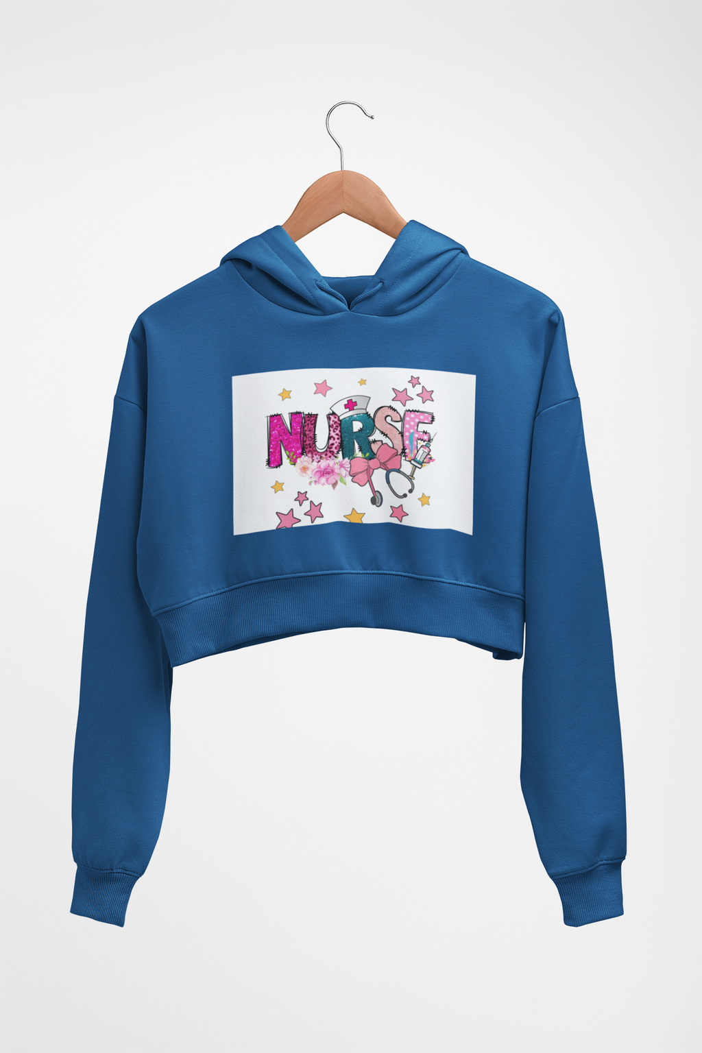 Nurse Stethoscope Stars Hoodie — Cute Floral Nursing Appreciation Gift