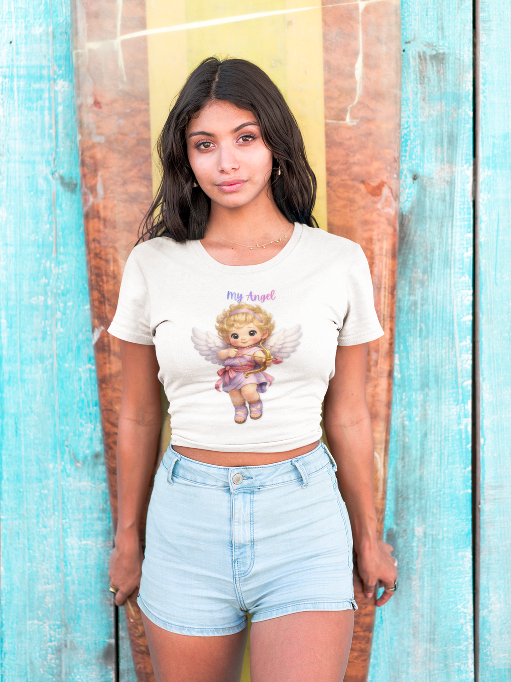 My Angel Tee — Cute Vintage Cherub Graphic T-Shirt