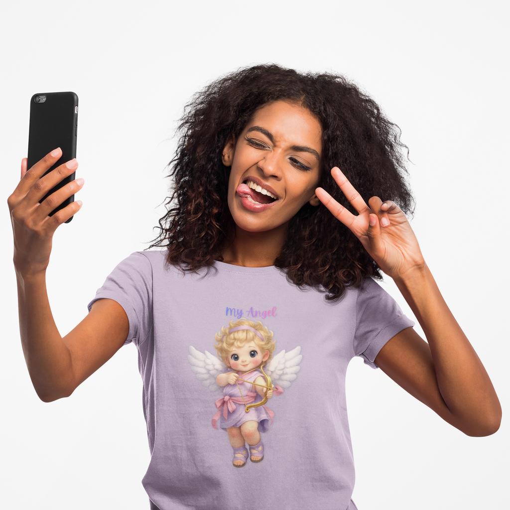 My Angel Tee — Cute Vintage Cherub Graphic T-Shirt