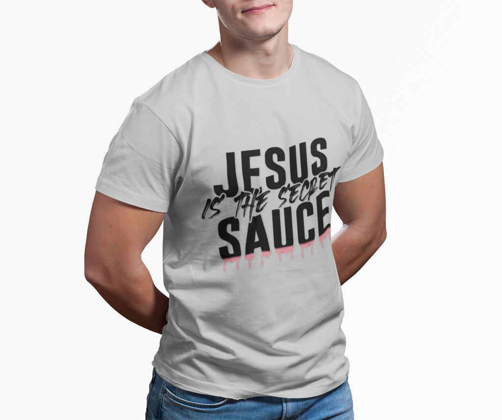 Long Sleeve Tee — "Jesus Is The Secret Sauce" Christian Graphic Shirt