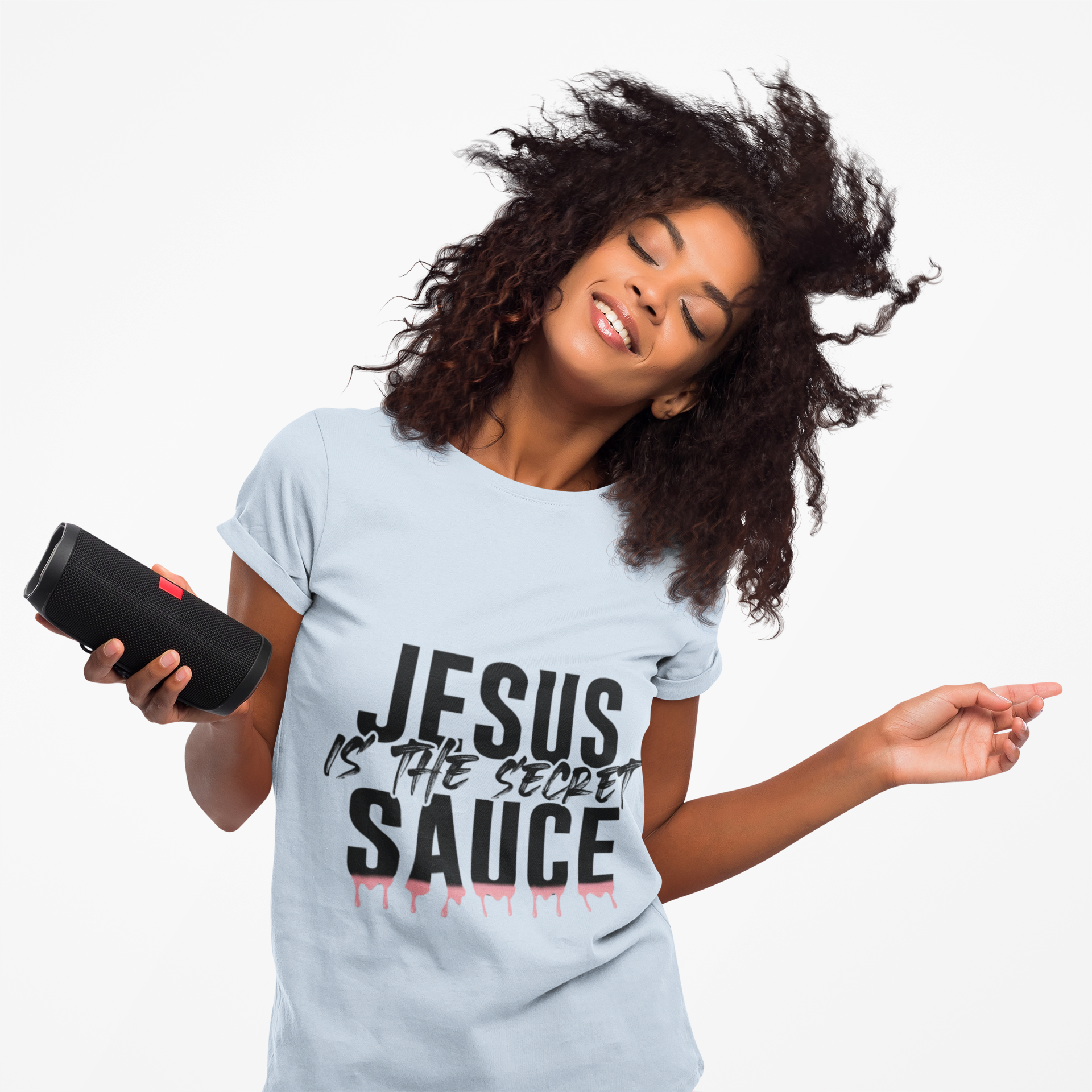 Long Sleeve Tee — "Jesus Is The Secret Sauce" Christian Graphic Shirt