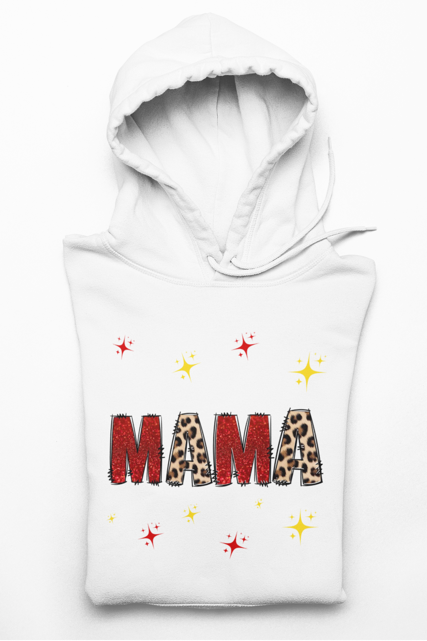 Mama Leopard Print Long Sleeve Tee — Cute Sparkle Mother's Day Shirt