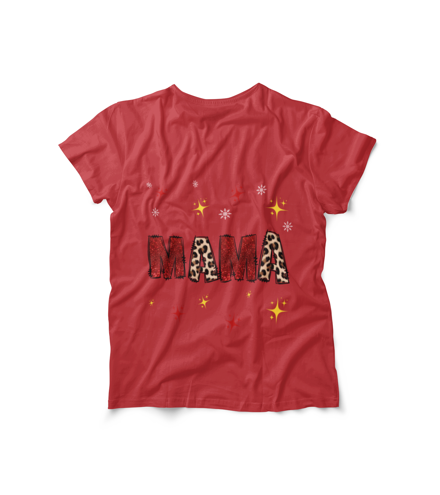 Mama Leopard Print Long Sleeve Tee — Cute Sparkle Mother's Day Shirt