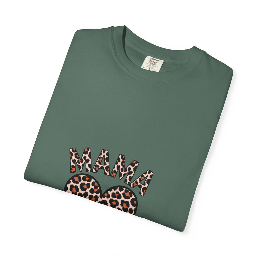 Mama Leopard Heart T-Shirt — Women's Mom Tee for Mother's Day & Everyday