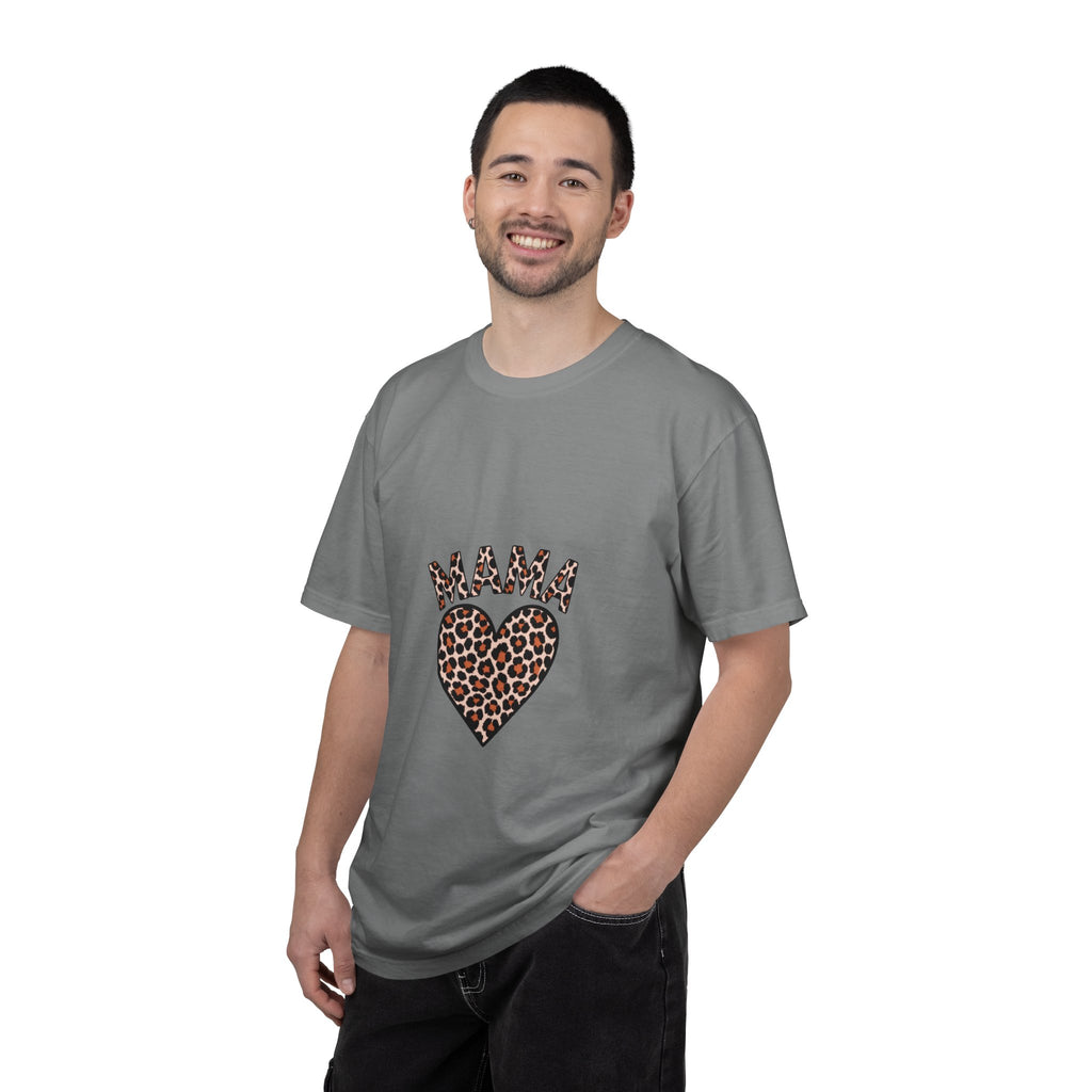 Mama Leopard Heart T-Shirt — Women's Mom Tee for Mother's Day & Everyday