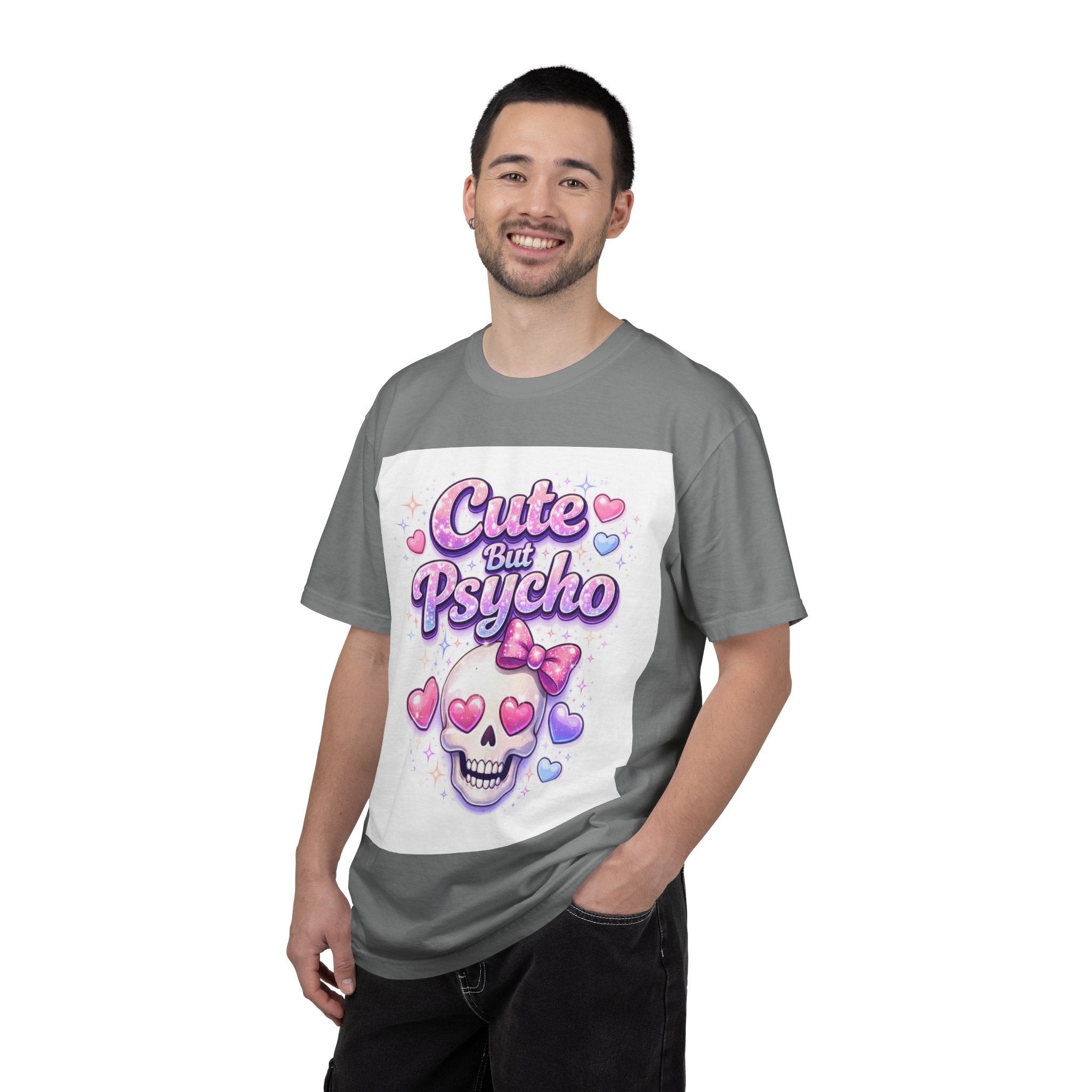 Cute But Psycho Skull T-Shirt — Pastel Kawaii Skull Tee