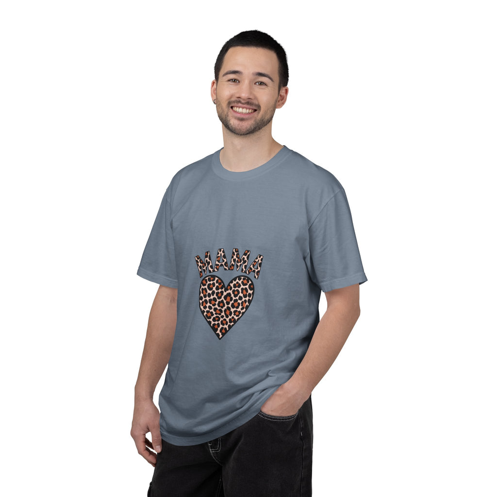 Mama Leopard Heart T-Shirt — Women's Mom Tee for Mother's Day & Everyday
