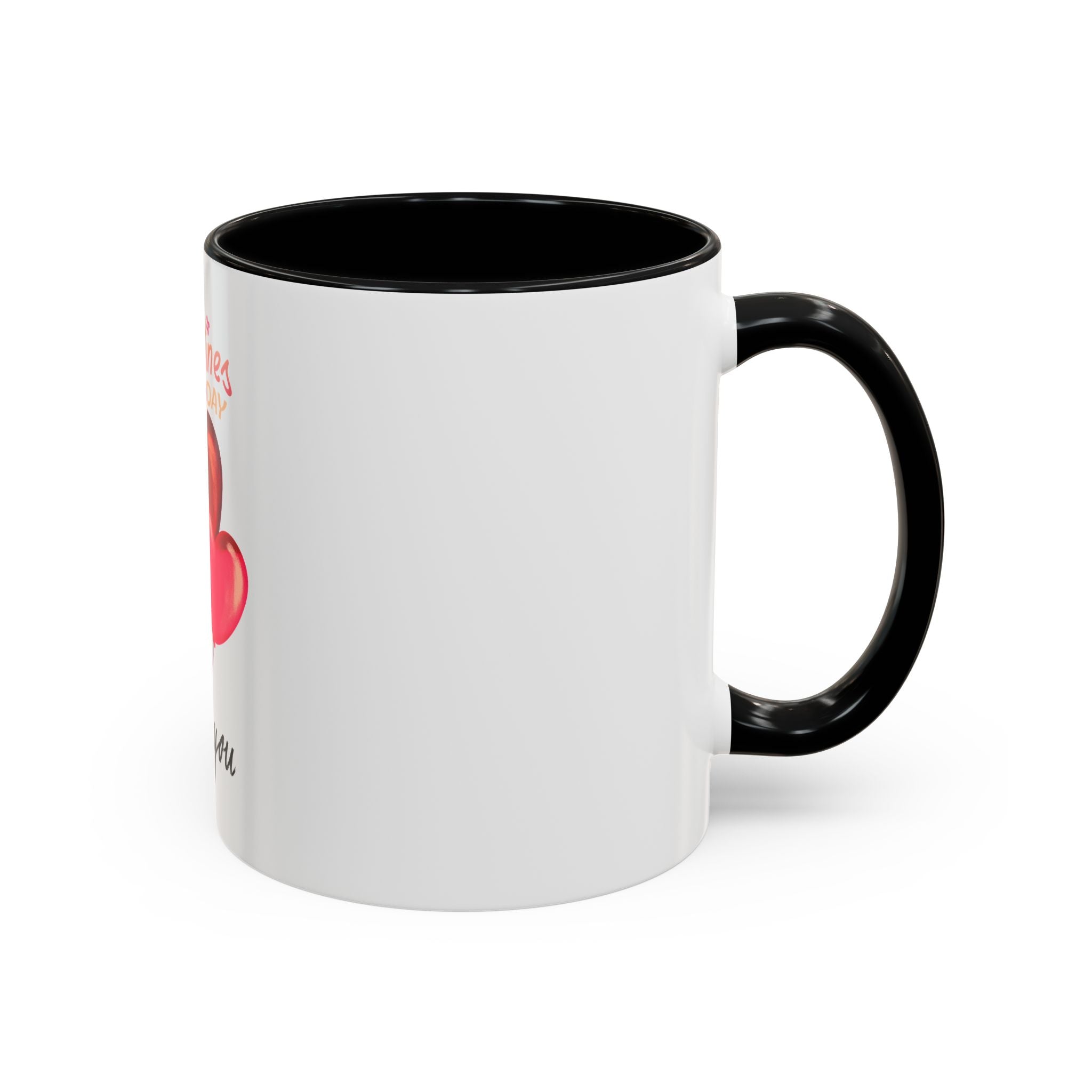 Valentine’s Day 'I Love You' Heart Balloon Accent Coffee Mug