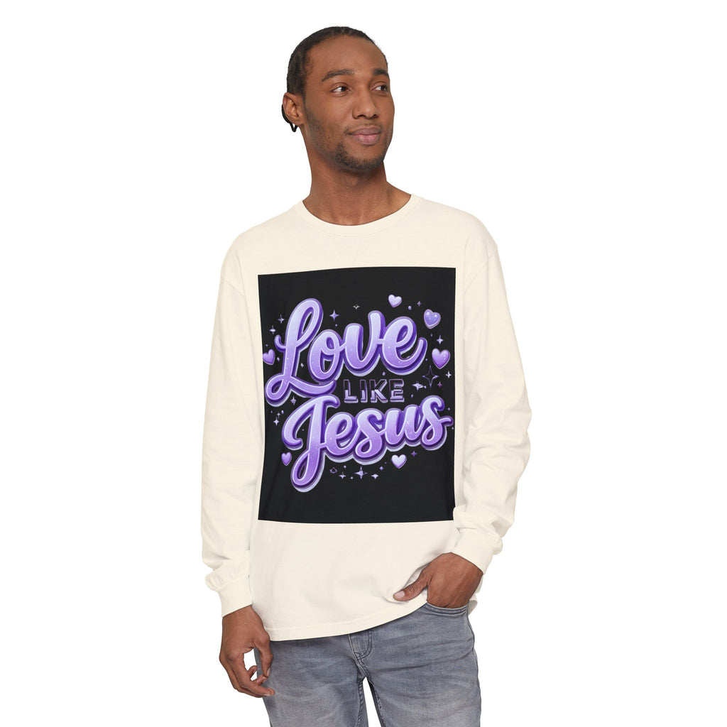 Love Like Jesus Long Sleeve Tee — Christian Faith Graphic Shirt