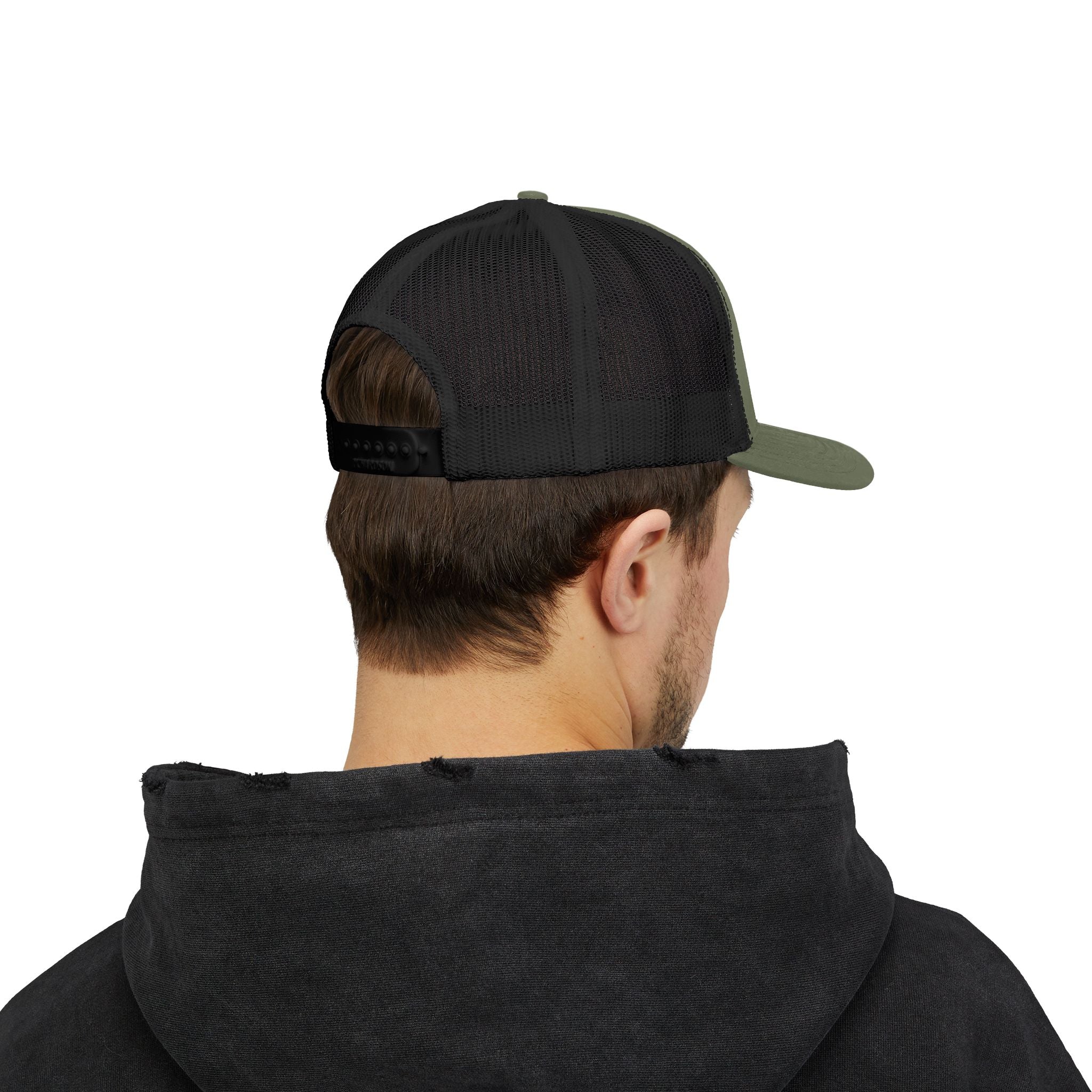 Arrow Cross Trucker Cap — Rustic Tribal Arrow Snapback Hat