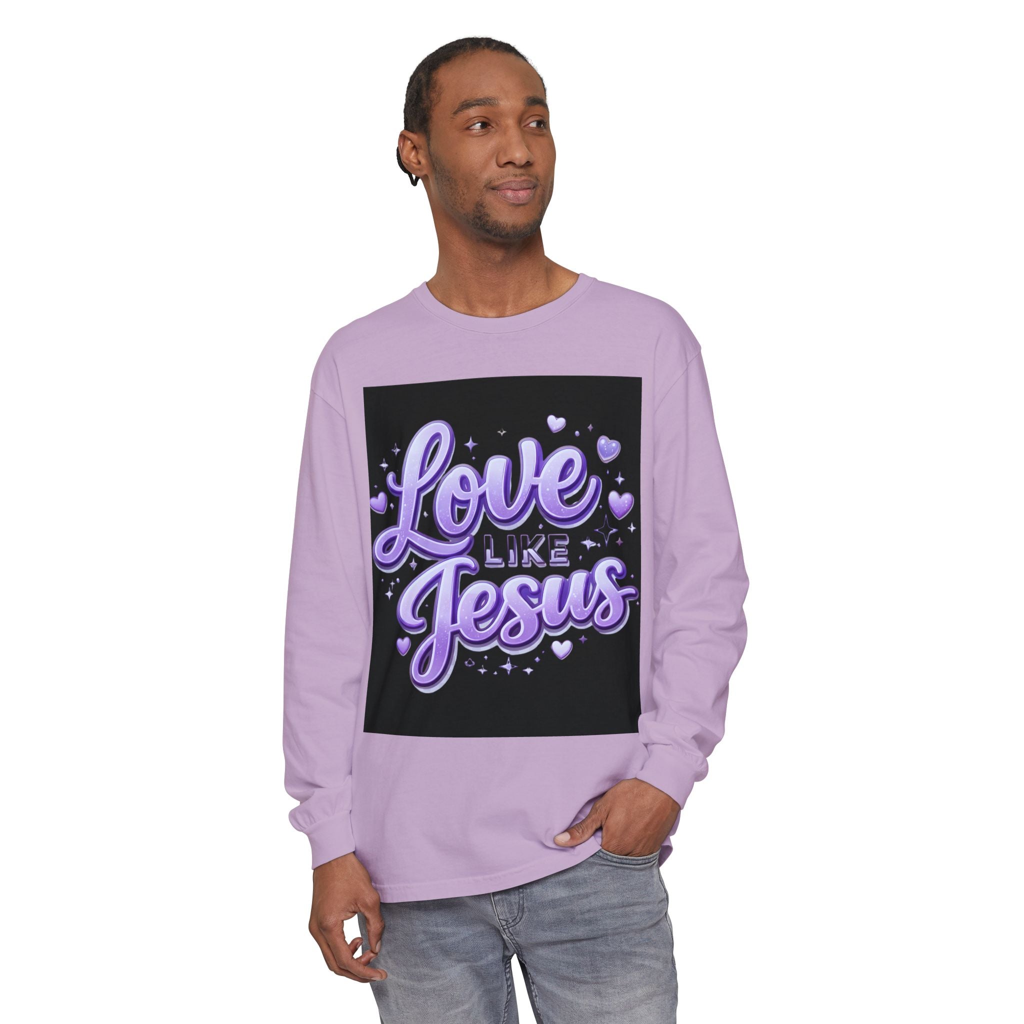 Love Like Jesus Long Sleeve Tee — Christian Faith Graphic Shirt