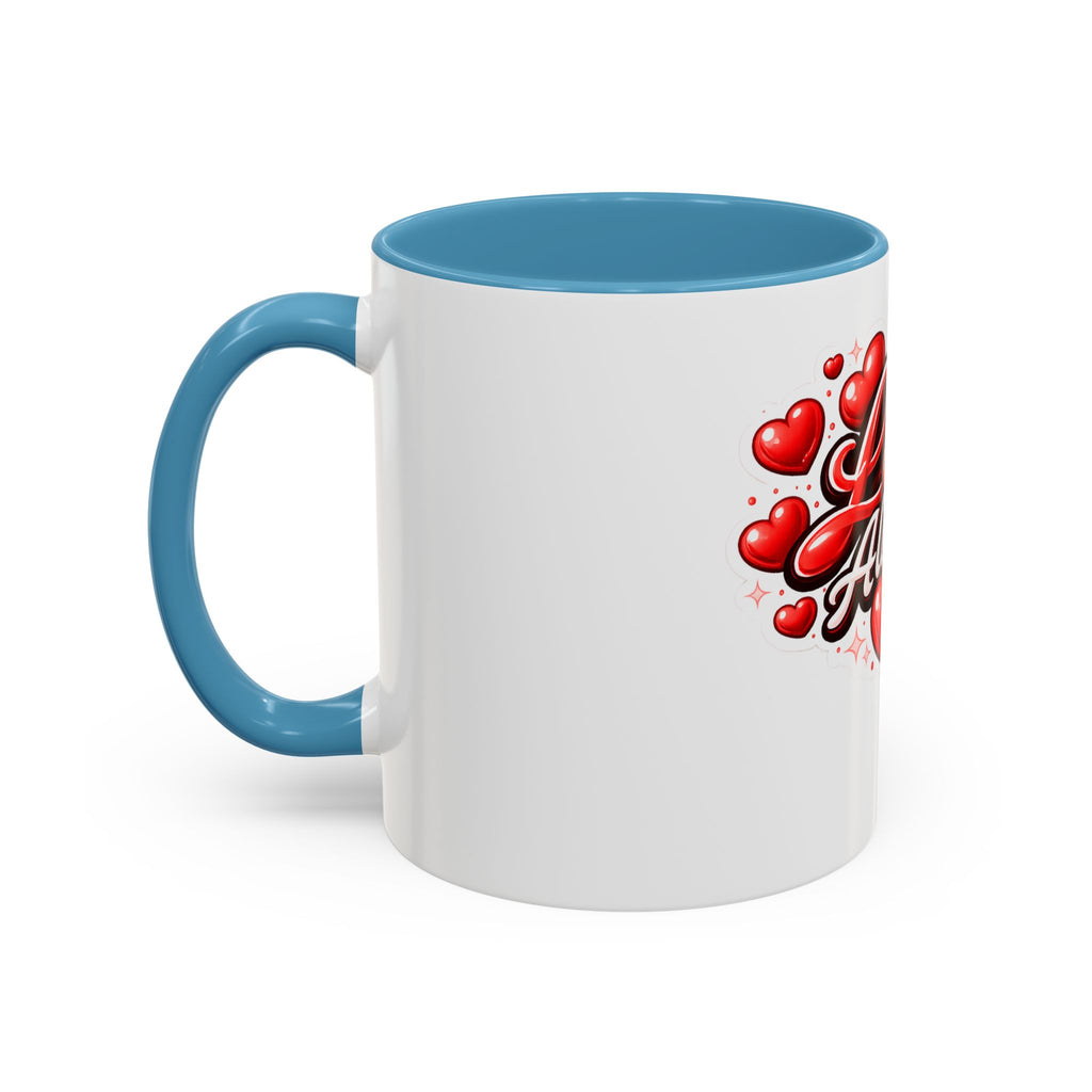 Love Always Coffee Mug — Romantic Heart Accent Mug (11/15oz)