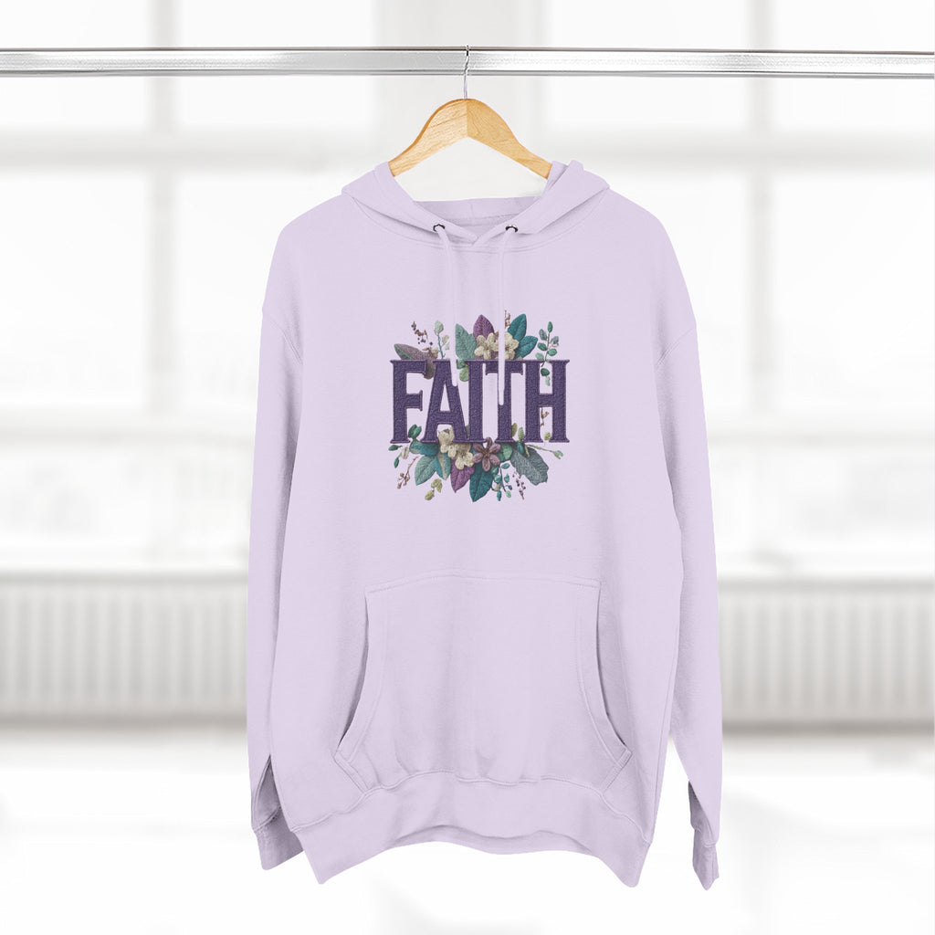 Faith Floral Hoodie — Inspirational Christian Pullover