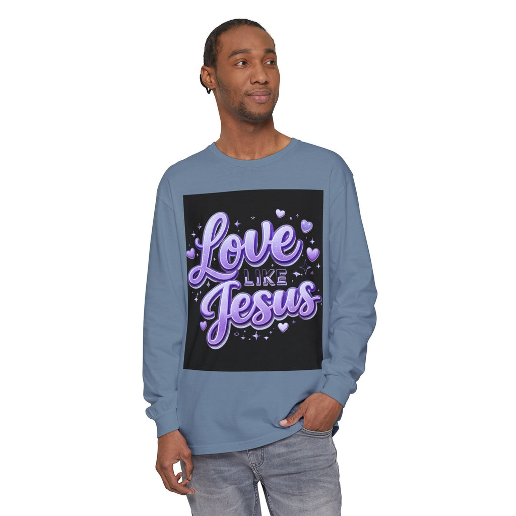 Love Like Jesus Long Sleeve Tee — Christian Faith Graphic Shirt