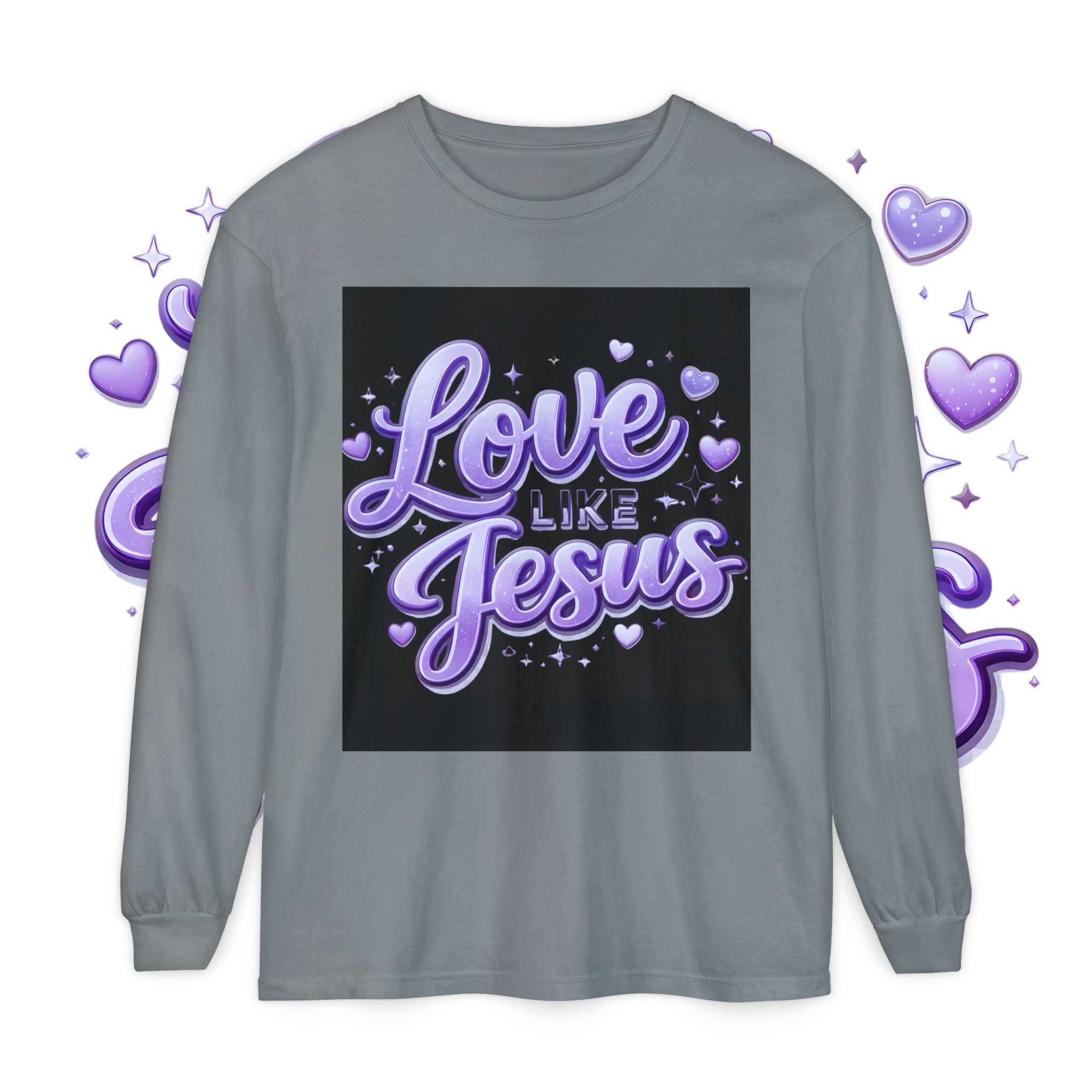 Love Like Jesus Long Sleeve Tee — Christian Faith Graphic Shirt