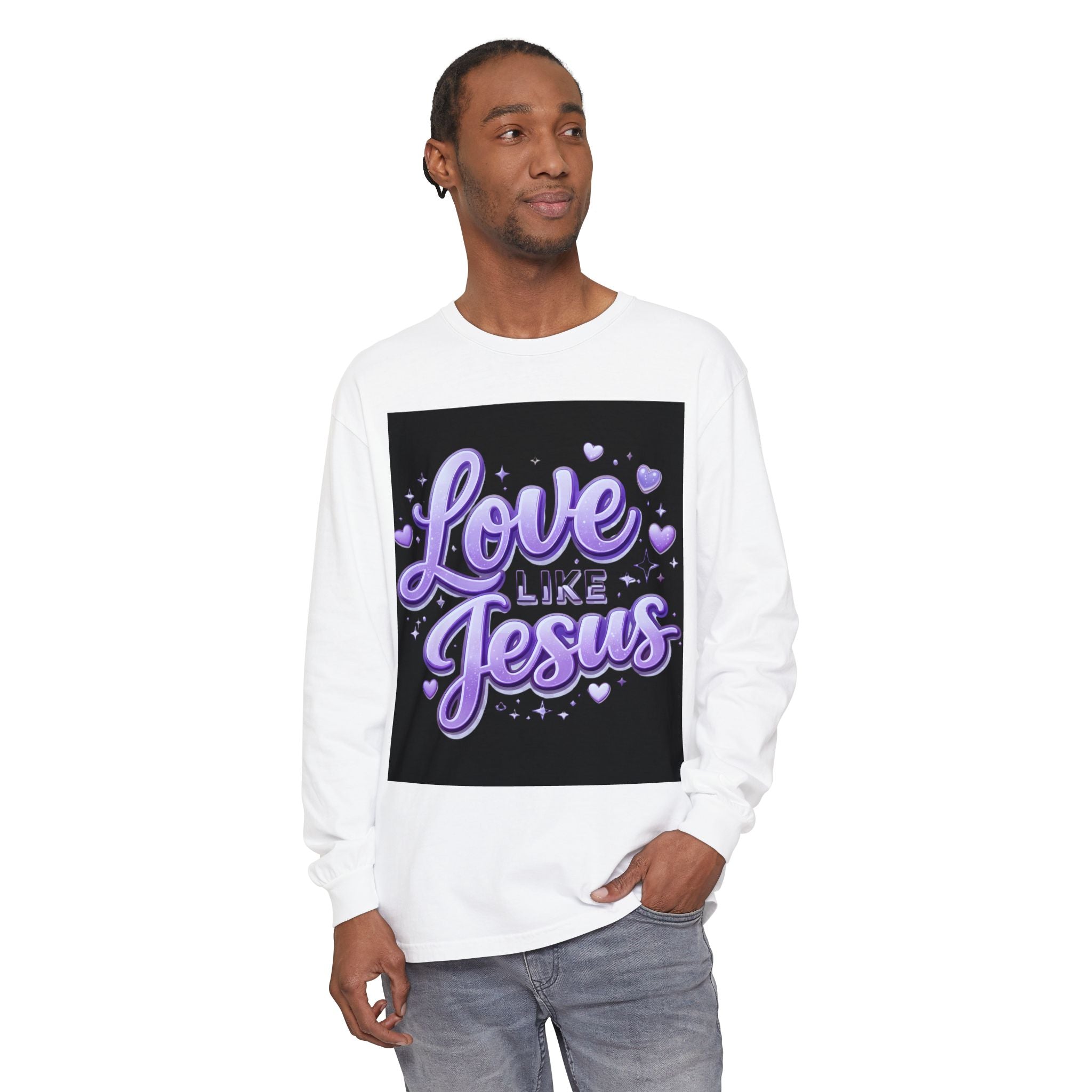 Love Like Jesus Long Sleeve Tee — Christian Faith Graphic Shirt