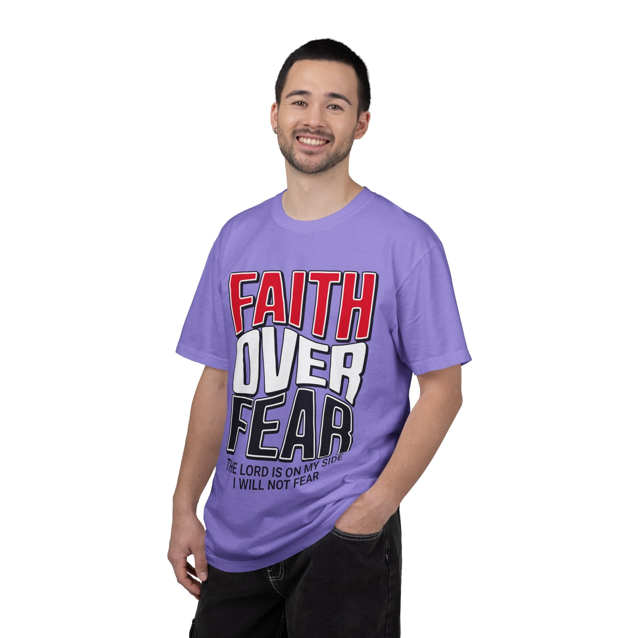 Faith Over Fear T‑Shirt — Christian Inspirational Tee ("The Lord Is On My Side")