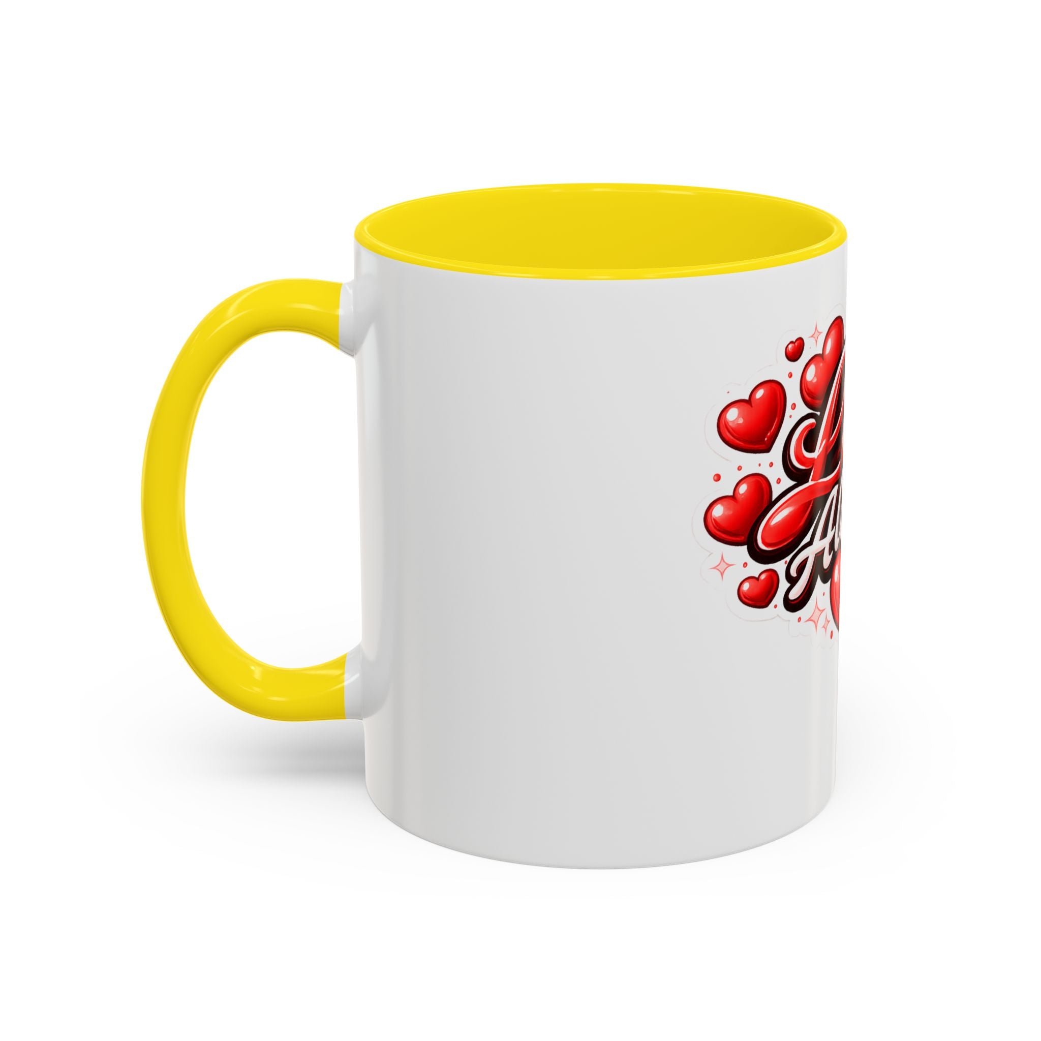Love Always Coffee Mug — Romantic Heart Accent Mug (11/15oz)