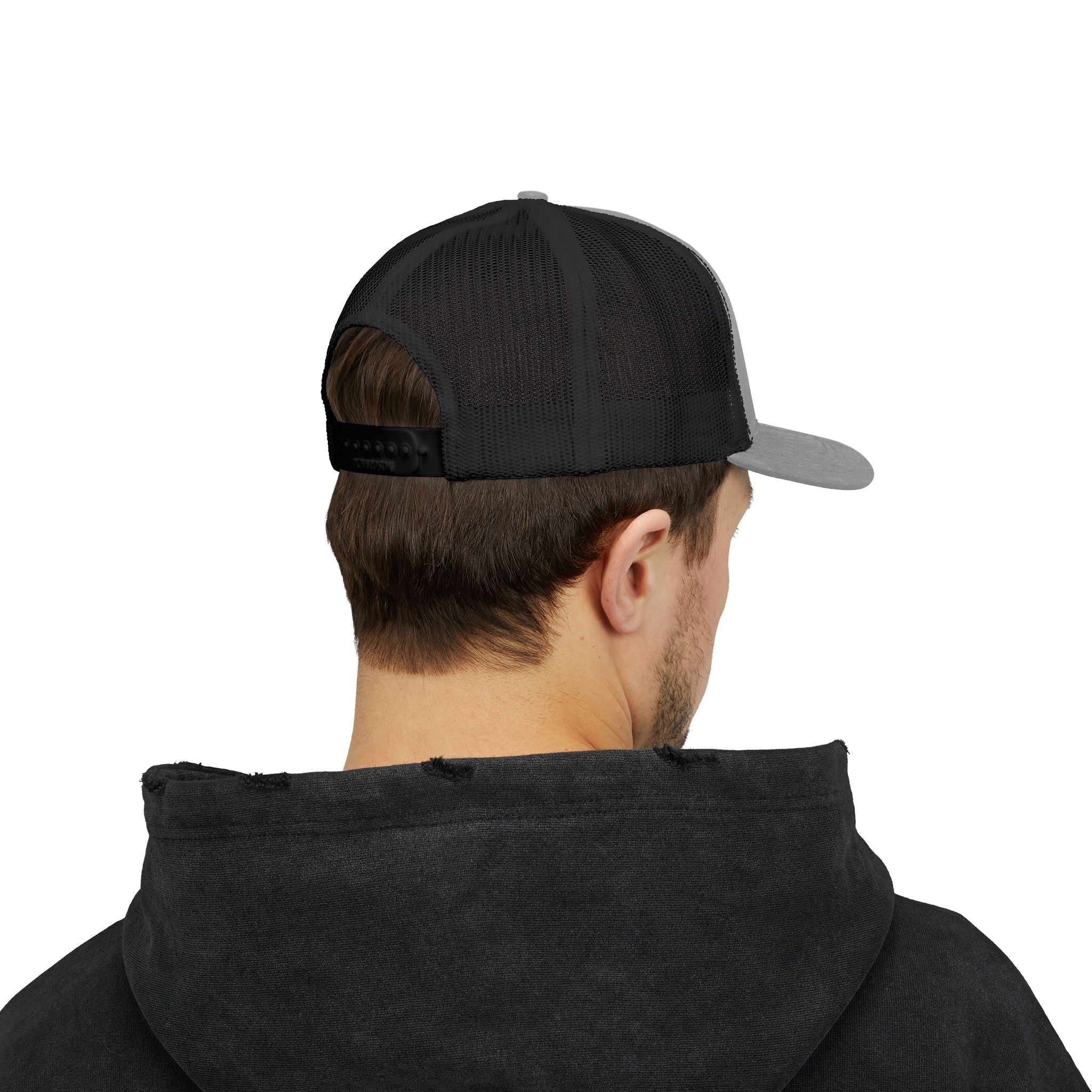 Arrow Cross Trucker Cap — Rustic Tribal Arrow Snapback Hat