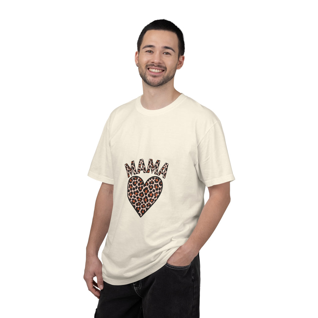 Mama Leopard Heart T-Shirt — Women's Mom Tee for Mother's Day & Everyday