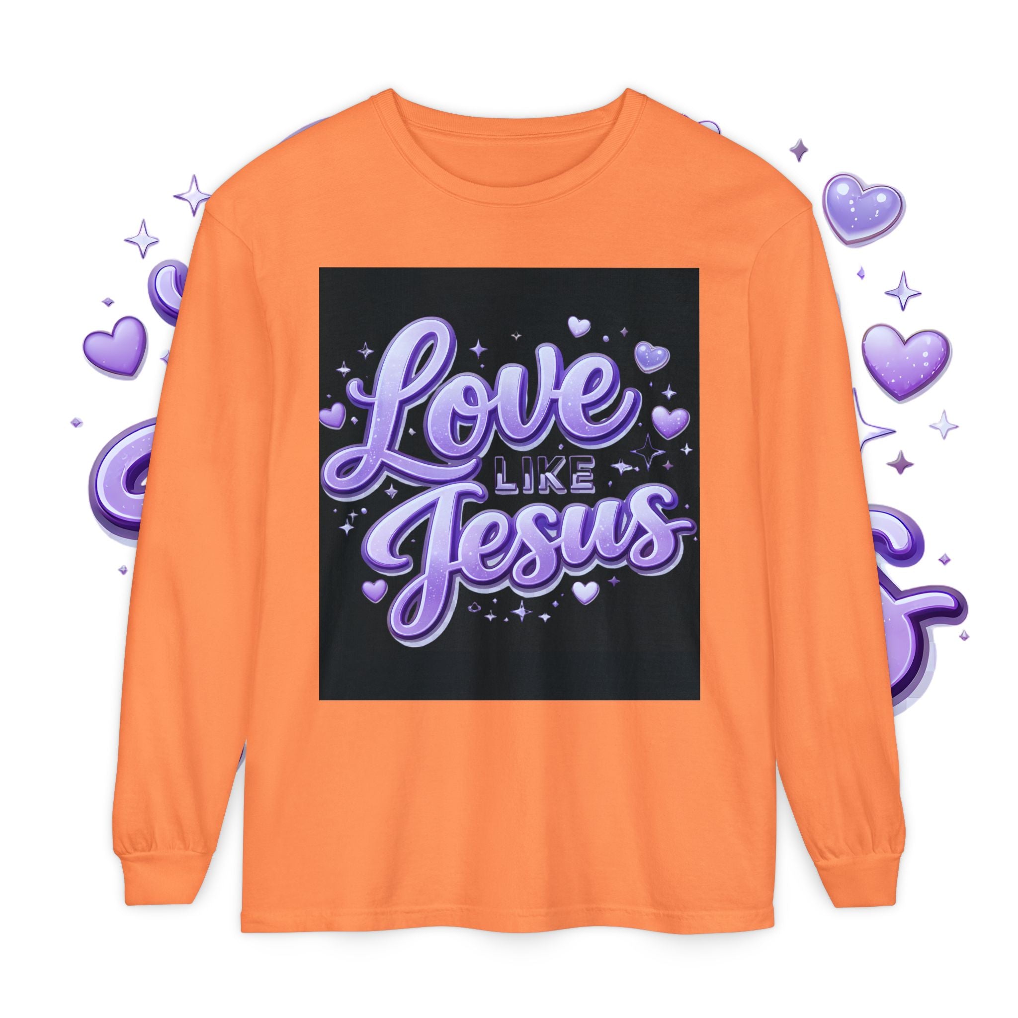 Love Like Jesus Long Sleeve Tee — Christian Faith Graphic Shirt