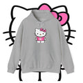 Hello Kitty 'K' Pink Bow Hoodie — Cute Kawaii White Pullover