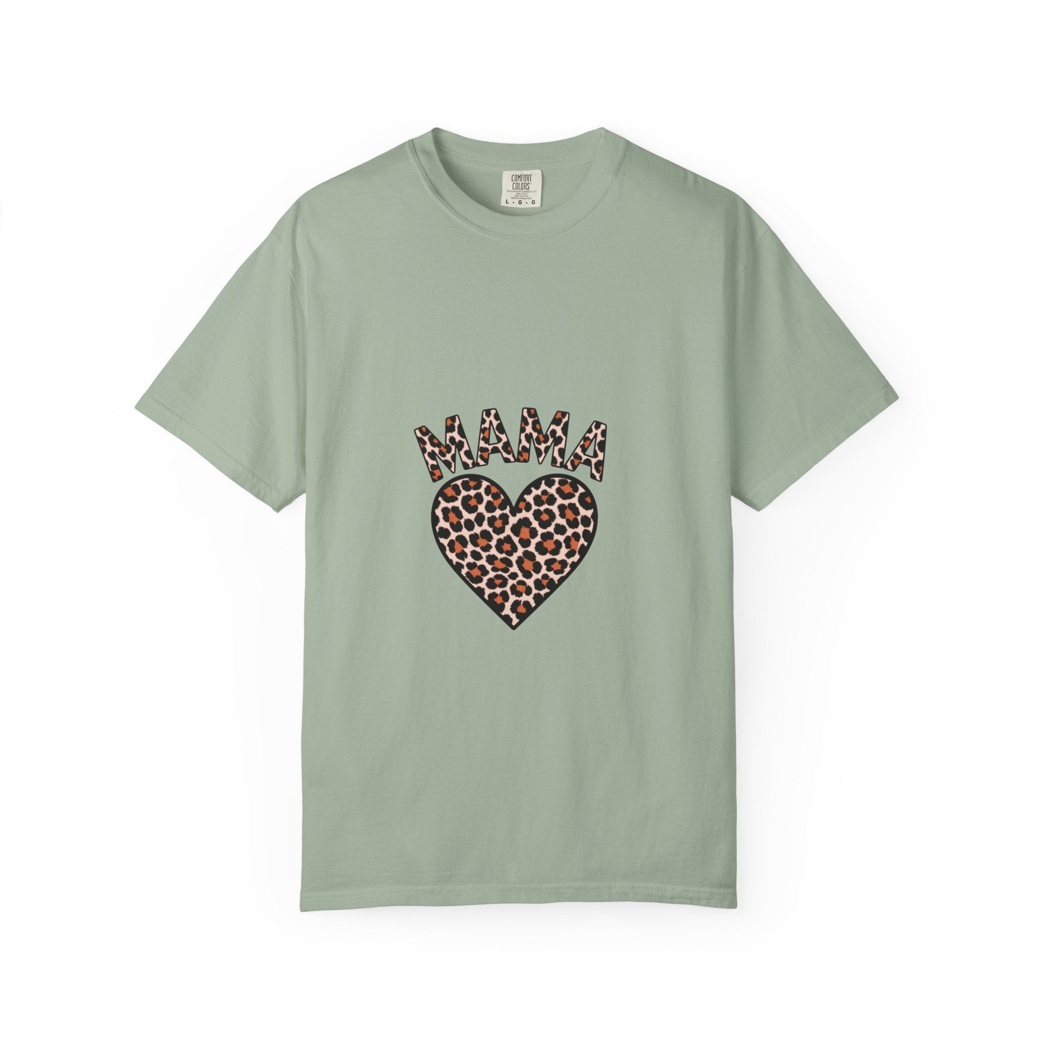 Mama Leopard Heart T-Shirt — Women's Mom Tee for Mother's Day & Everyday