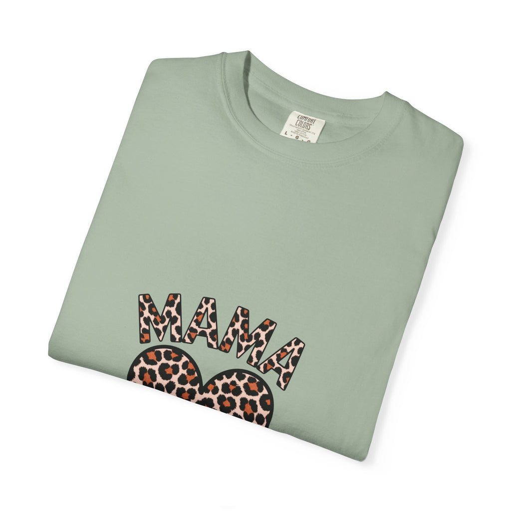 Mama Leopard Heart T-Shirt — Women's Mom Tee for Mother's Day & Everyday