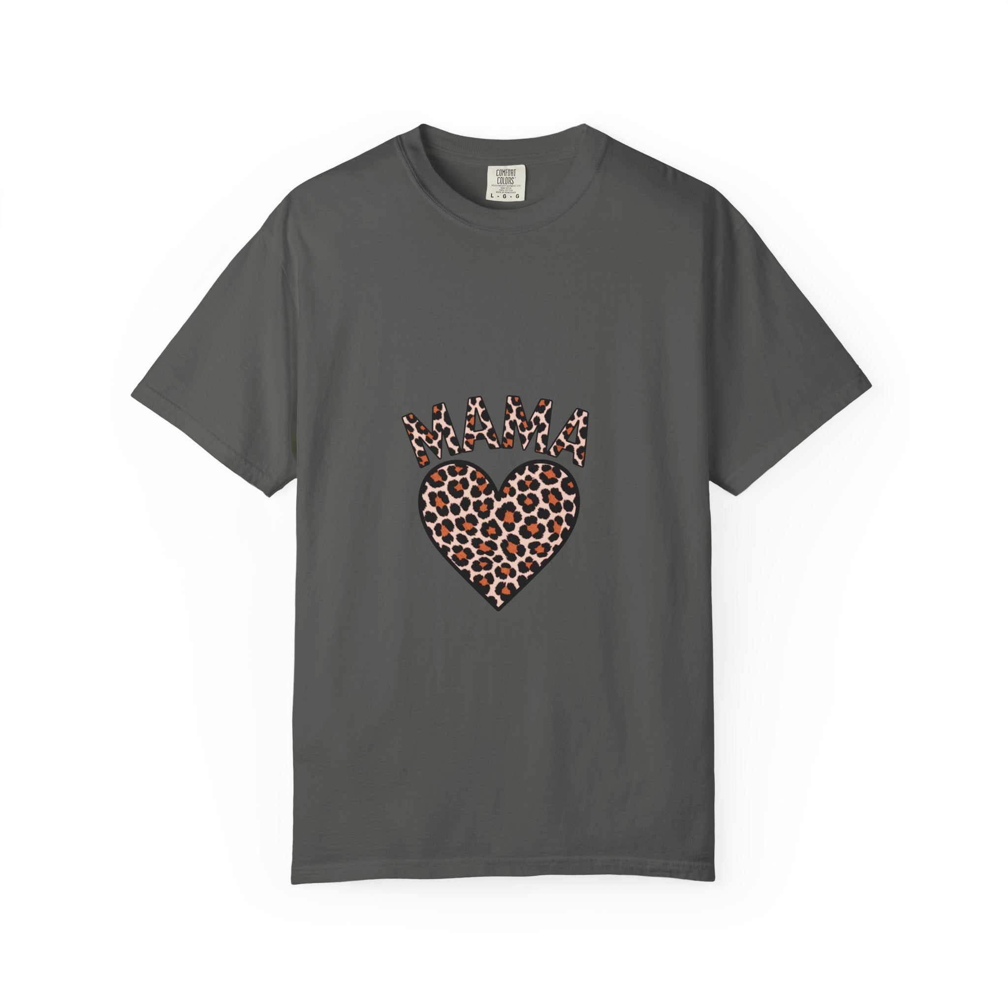 Mama Leopard Heart T-Shirt — Women's Mom Tee for Mother's Day & Everyday