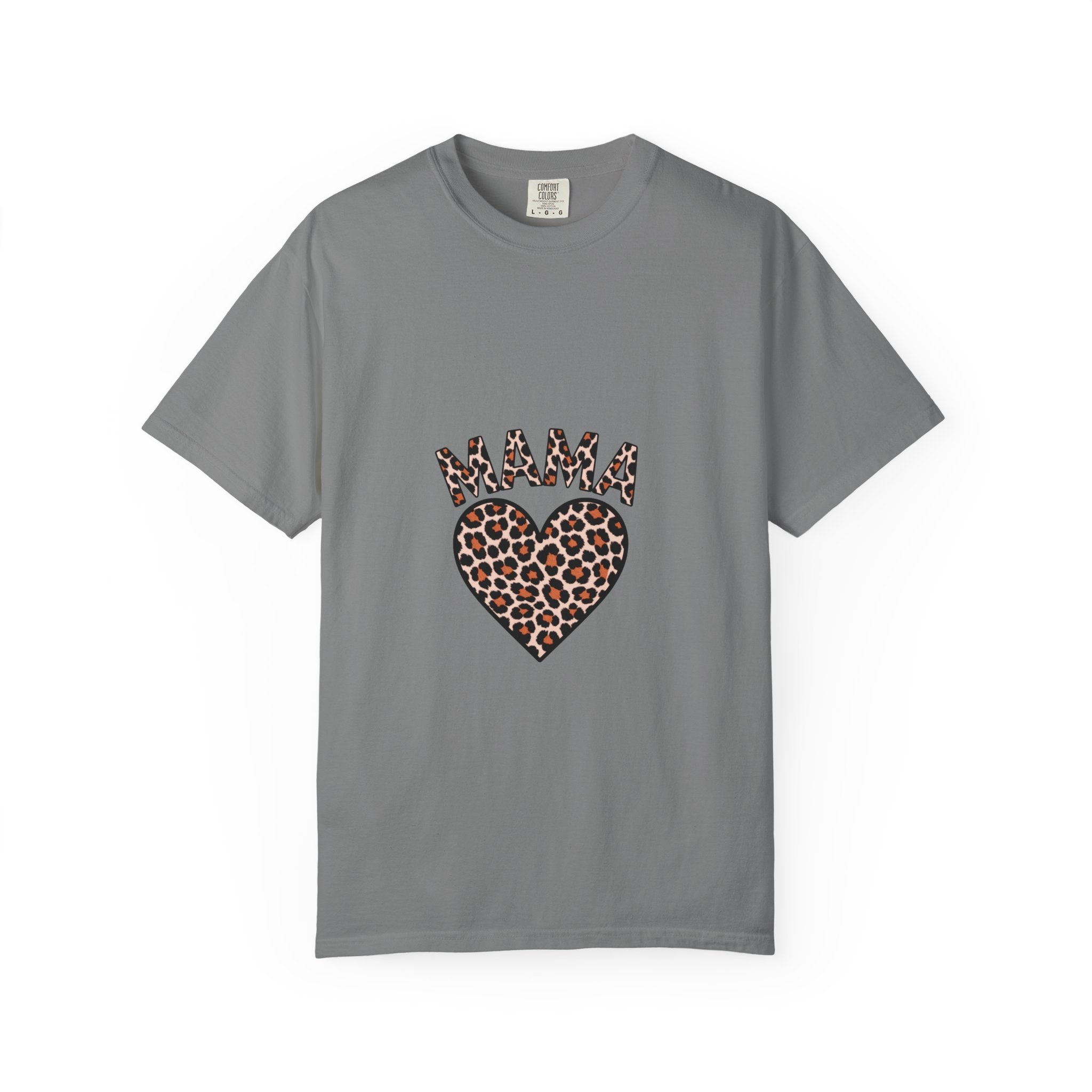 Mama Leopard Heart T-Shirt — Women's Mom Tee for Mother's Day & Everyday