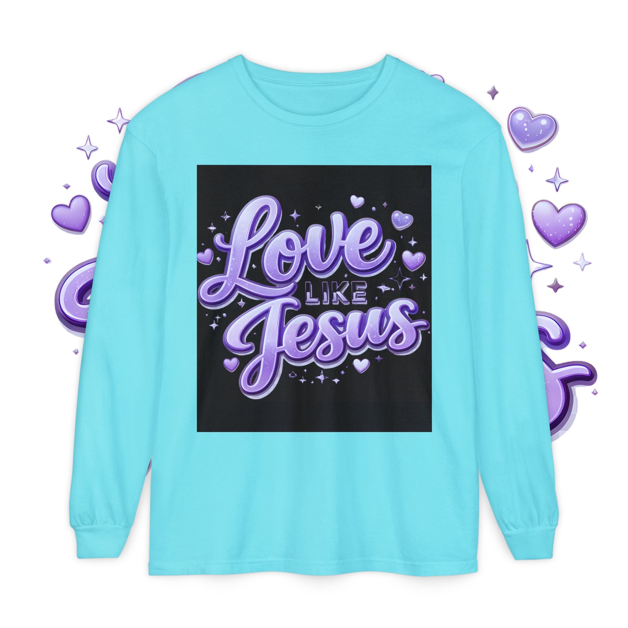 Love Like Jesus Long Sleeve Tee — Christian Faith Graphic Shirt