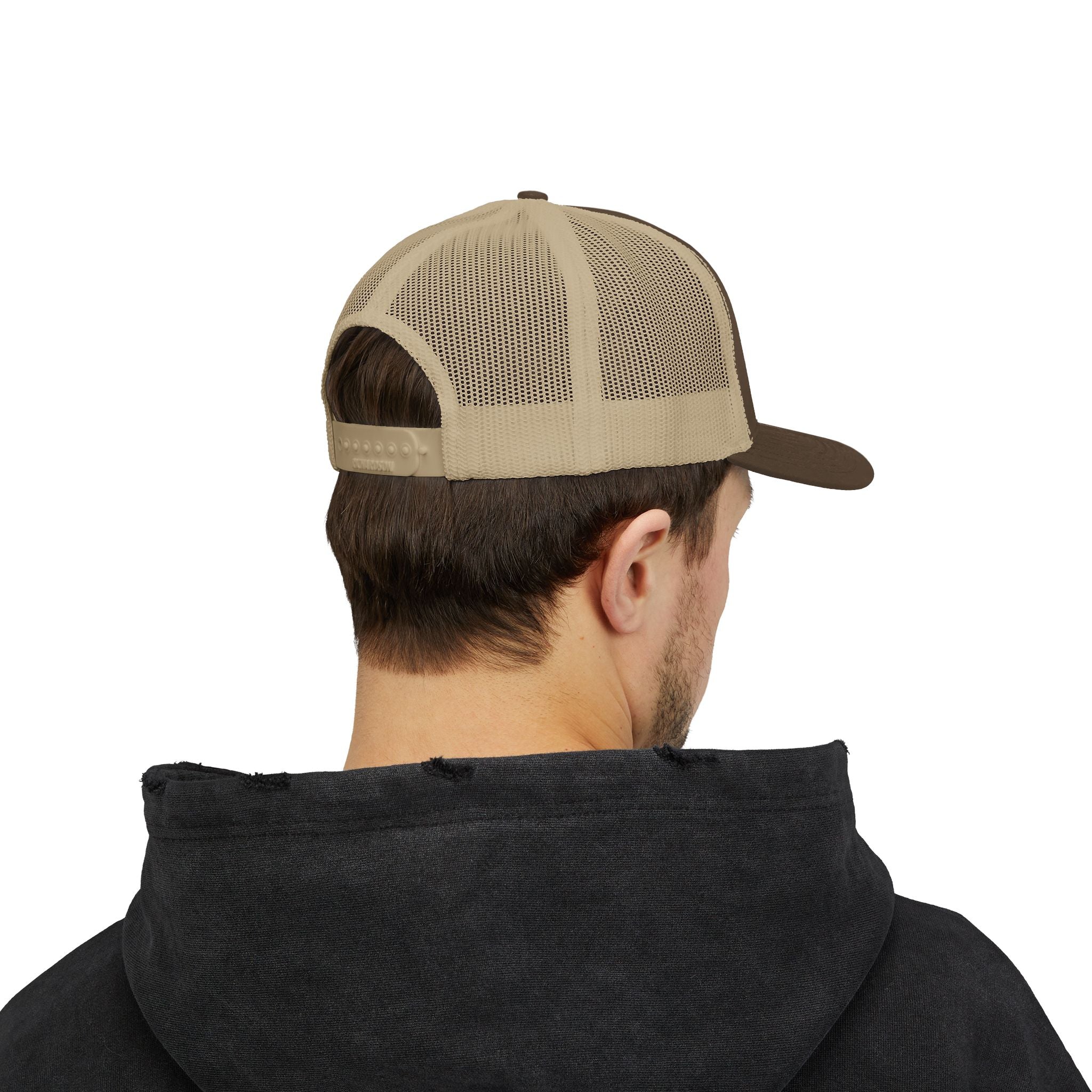 Arrow Cross Trucker Cap — Rustic Tribal Arrow Snapback Hat
