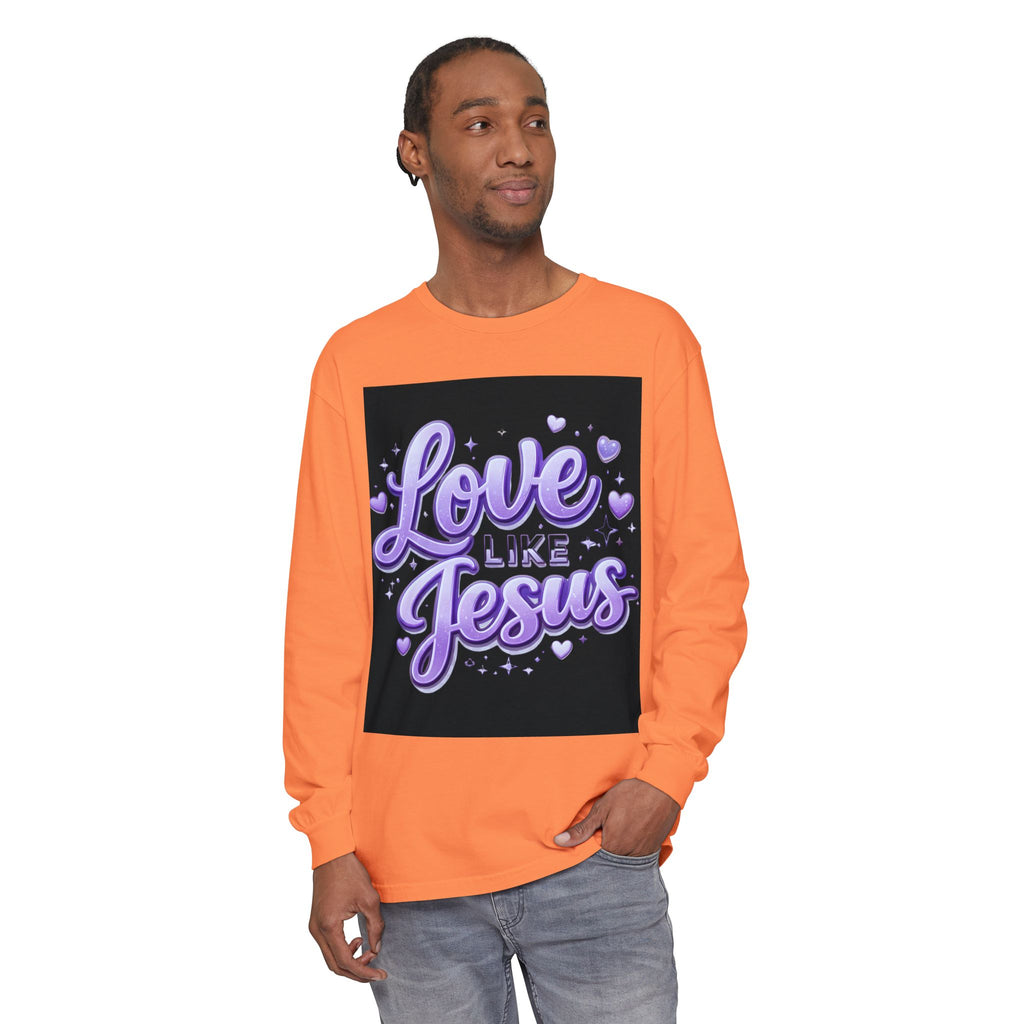 Love Like Jesus Long Sleeve Tee — Christian Faith Graphic Shirt
