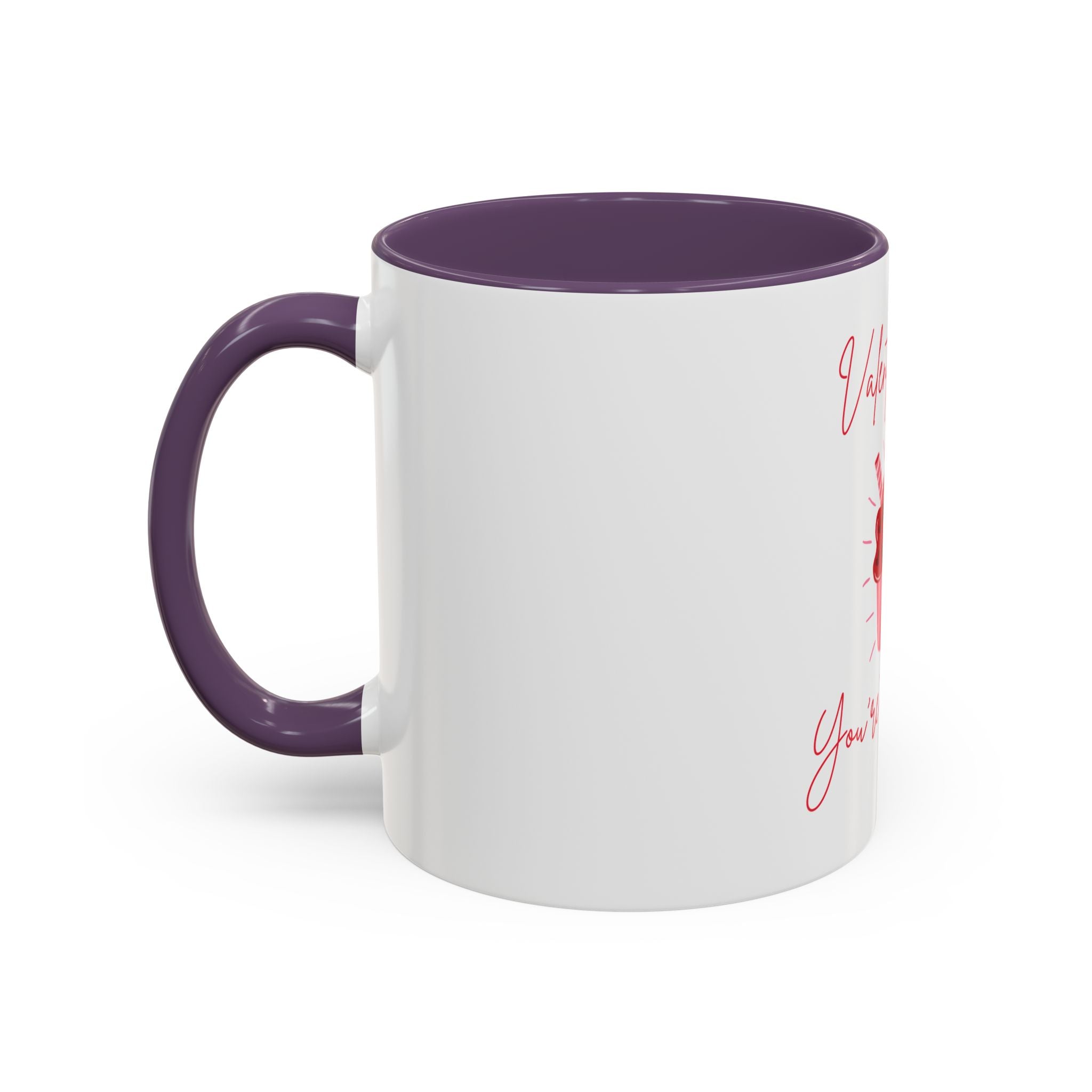 Valentine's Day Mug - "You're Too Sweet" Cup with Heart Cupcake Design