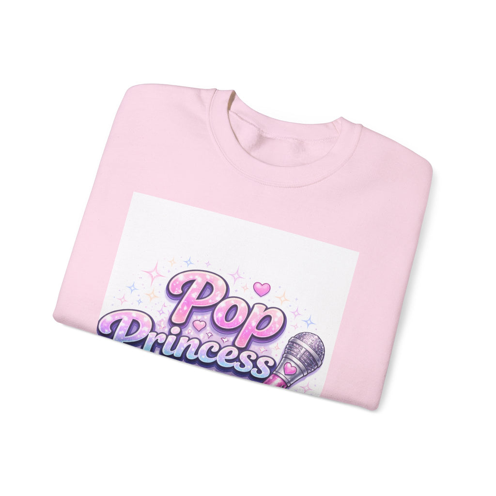 Pop Princess Sweatshirt — Cute Pink Microphone Graphic Crewneck