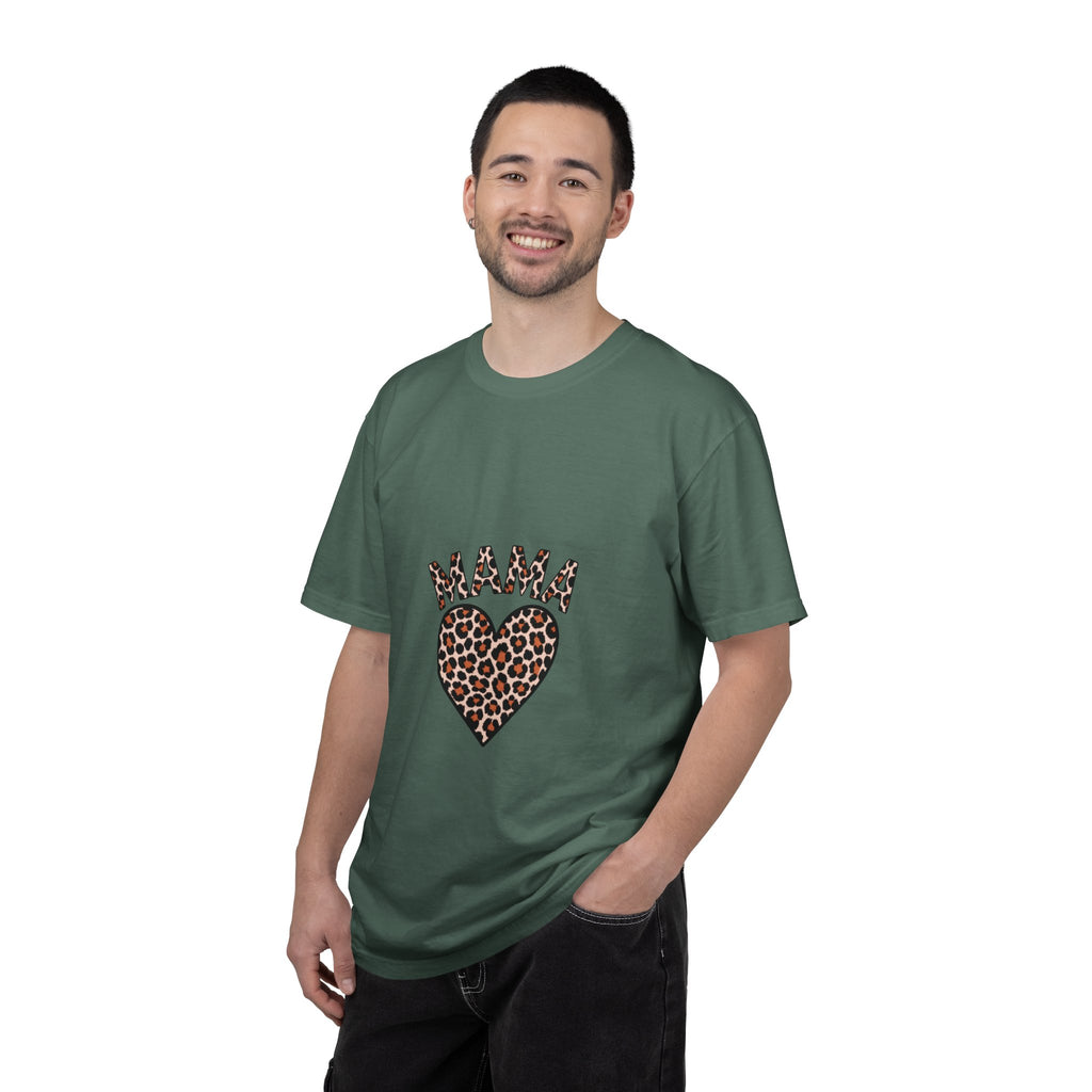 Mama Leopard Heart T-Shirt — Women's Mom Tee for Mother's Day & Everyday