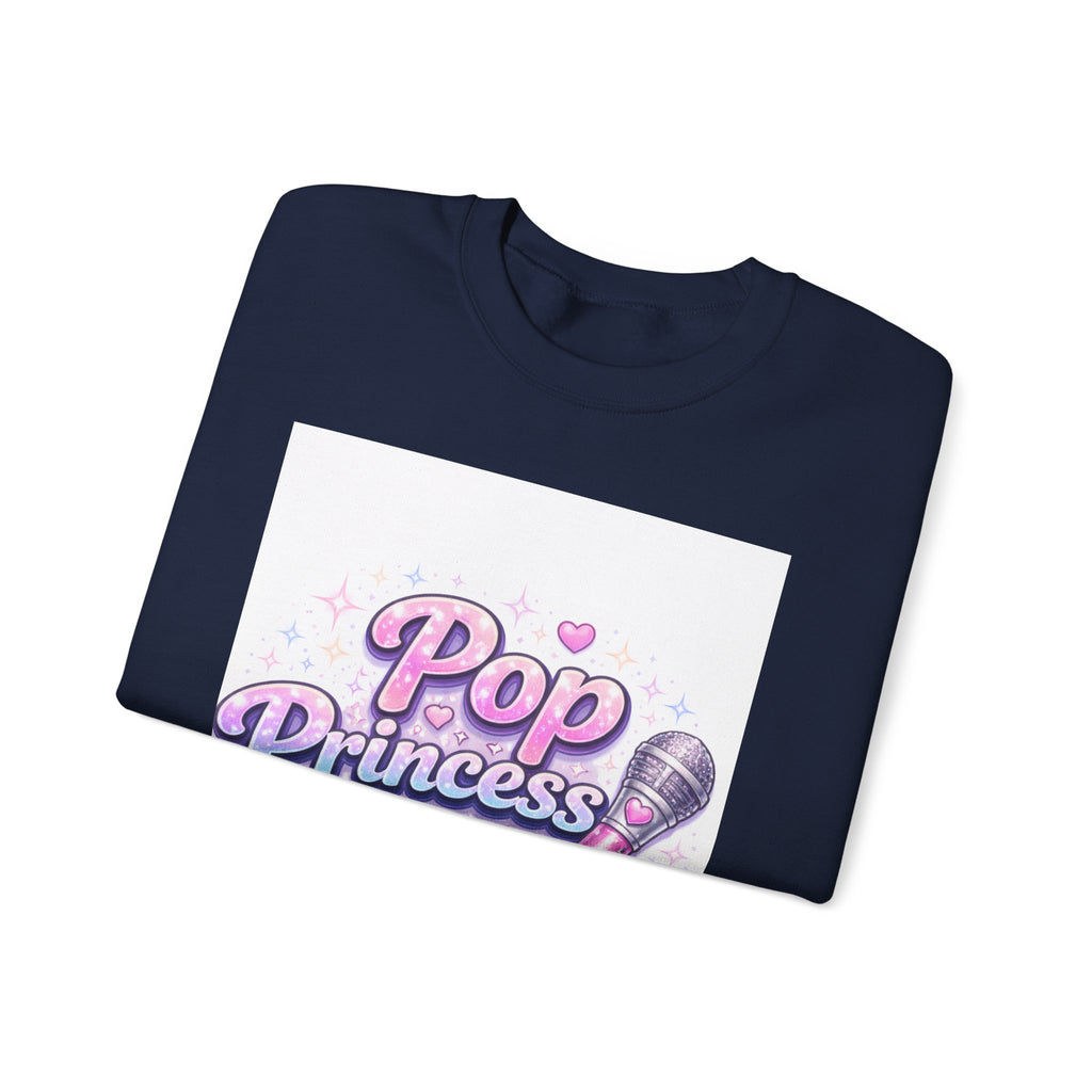 Pop Princess Sweatshirt — Cute Pink Microphone Graphic Crewneck