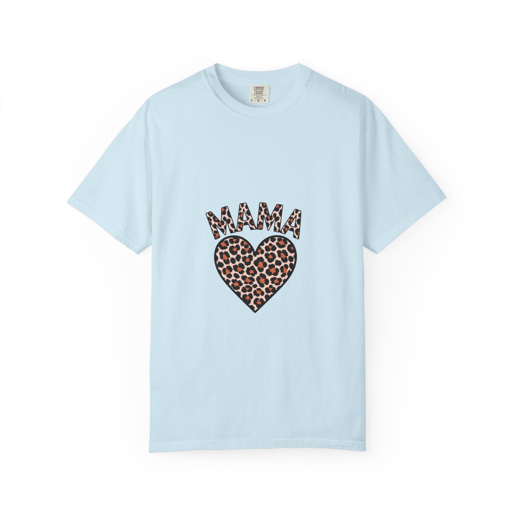 Mama Leopard Heart T-Shirt — Women's Mom Tee for Mother's Day & Everyday