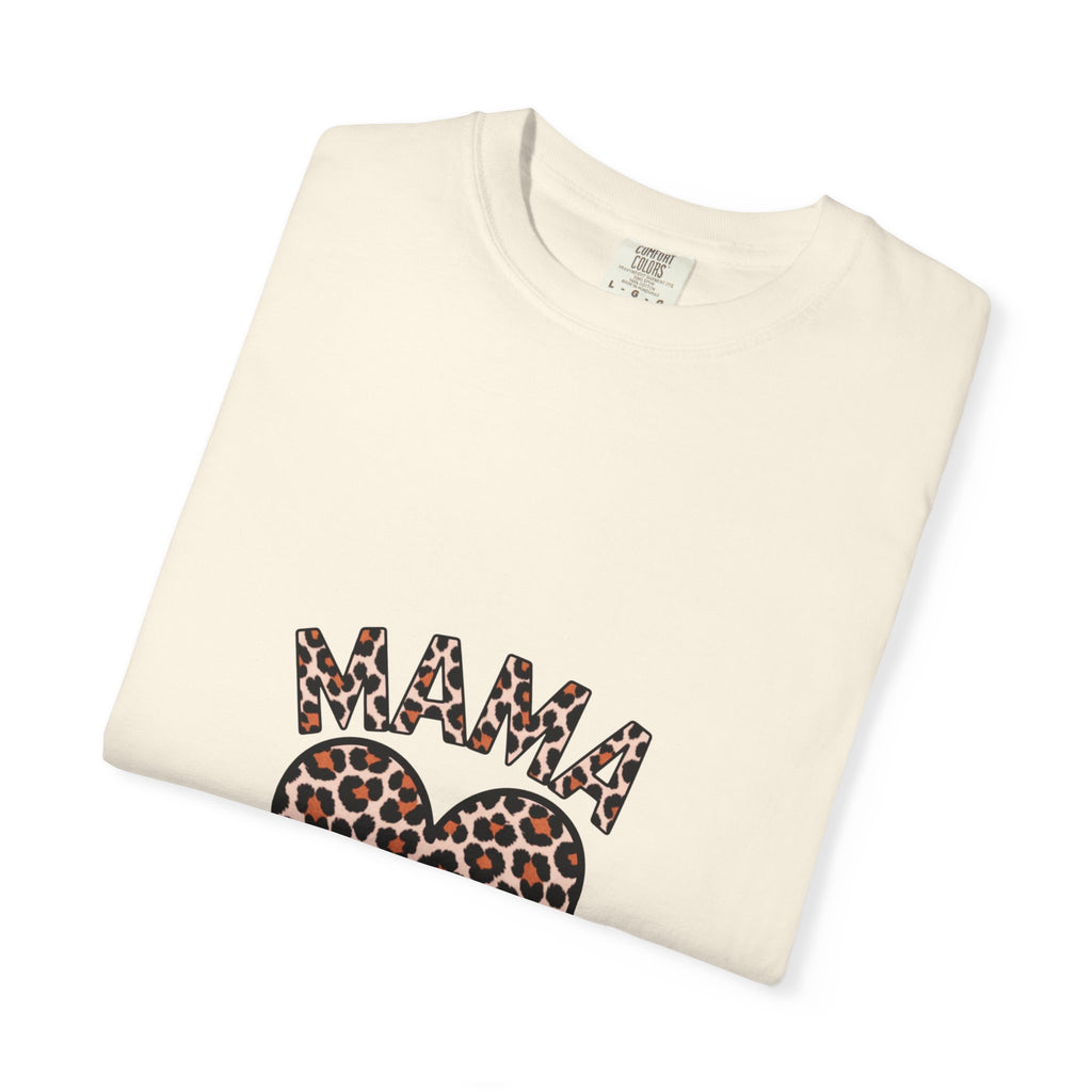 Mama Leopard Heart T-Shirt — Women's Mom Tee for Mother's Day & Everyday