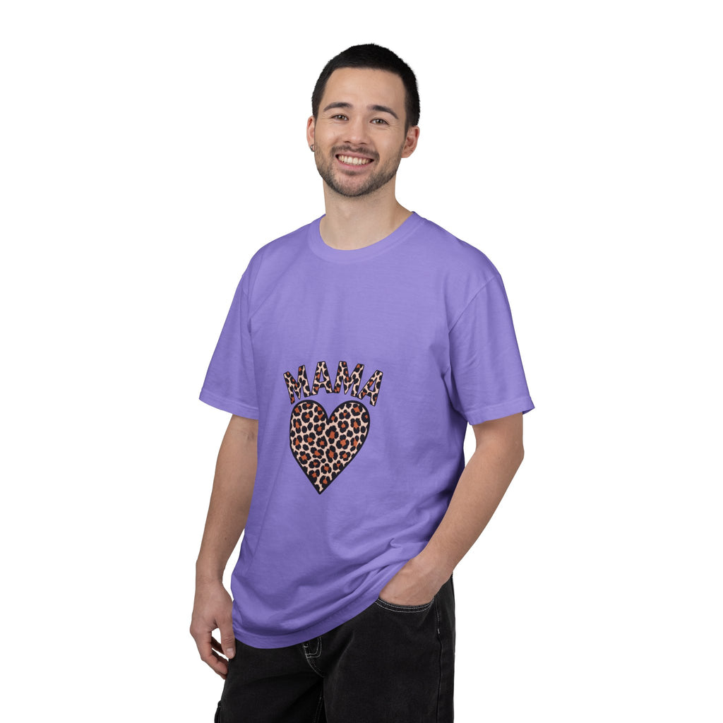 Mama Leopard Heart T-Shirt — Women's Mom Tee for Mother's Day & Everyday