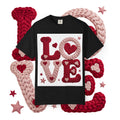 Love Knit Graphic T-Shirt — Valentine’s Day Heart Design