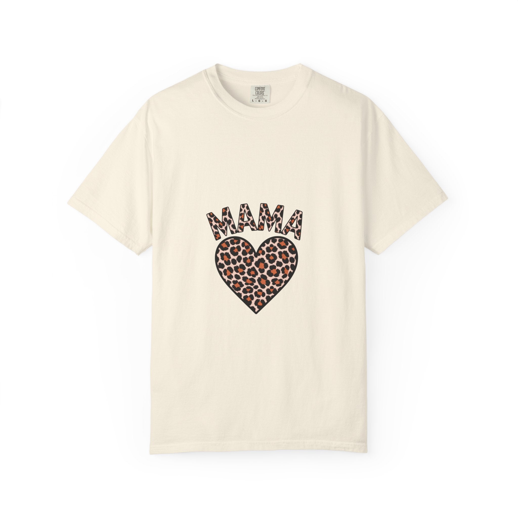 Mama Leopard Heart T-Shirt — Women's Mom Tee for Mother's Day & Everyday