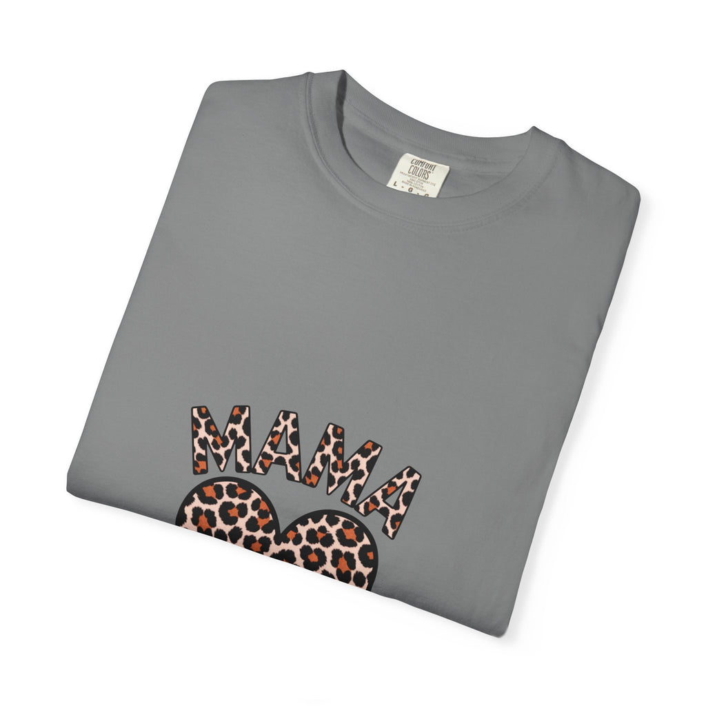 Mama Leopard Heart T-Shirt — Women's Mom Tee for Mother's Day & Everyday